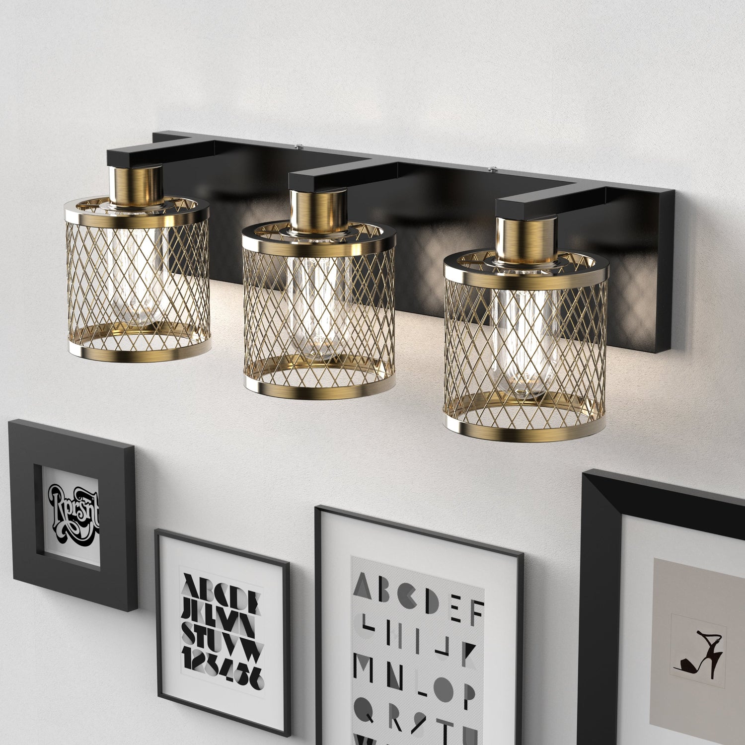 Discover Timeless Elegance with the PhixArt Vintage Meshy Lantern Bathroom Vanity Light