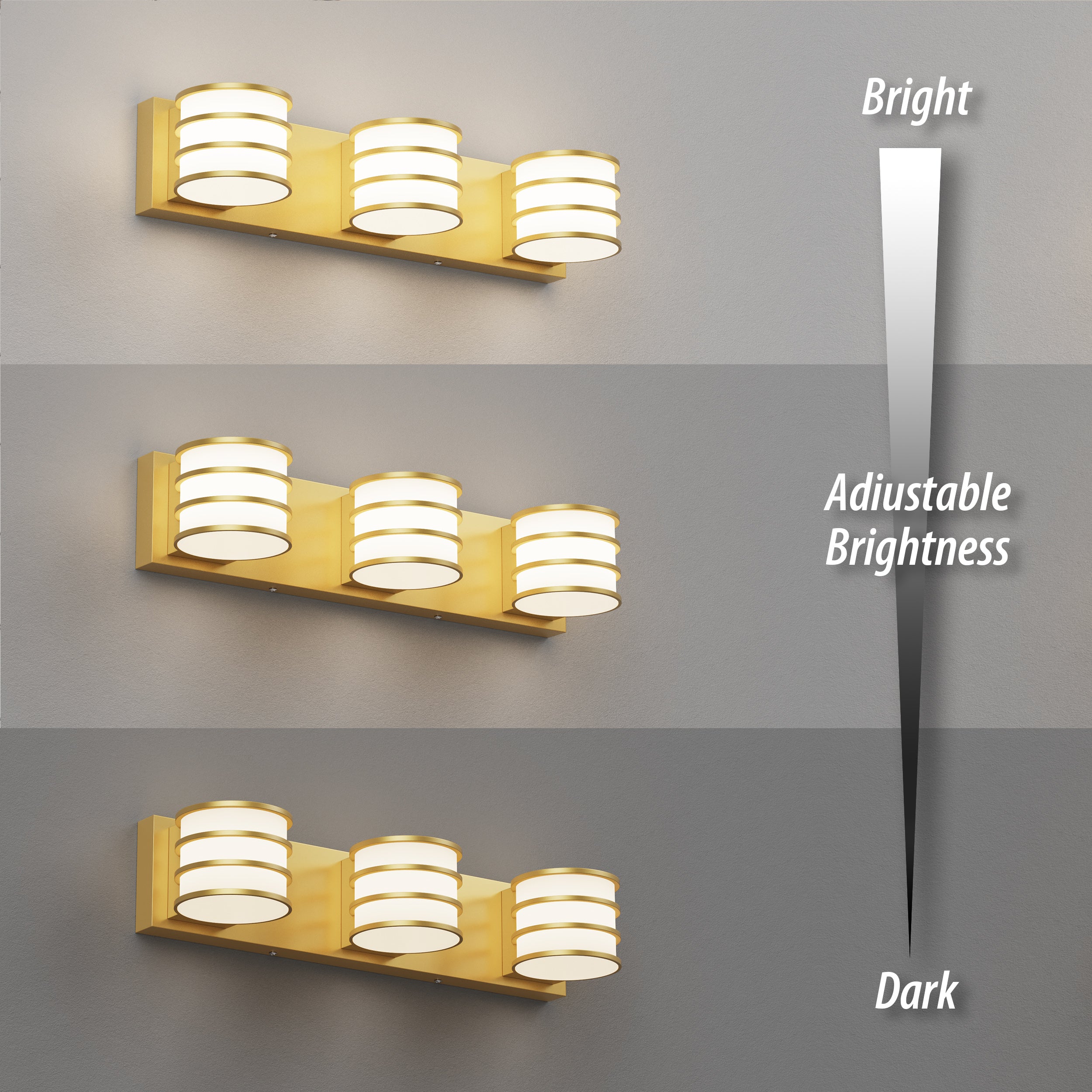 LIGHTINN 3 - Light Dimmable Vanity Light
