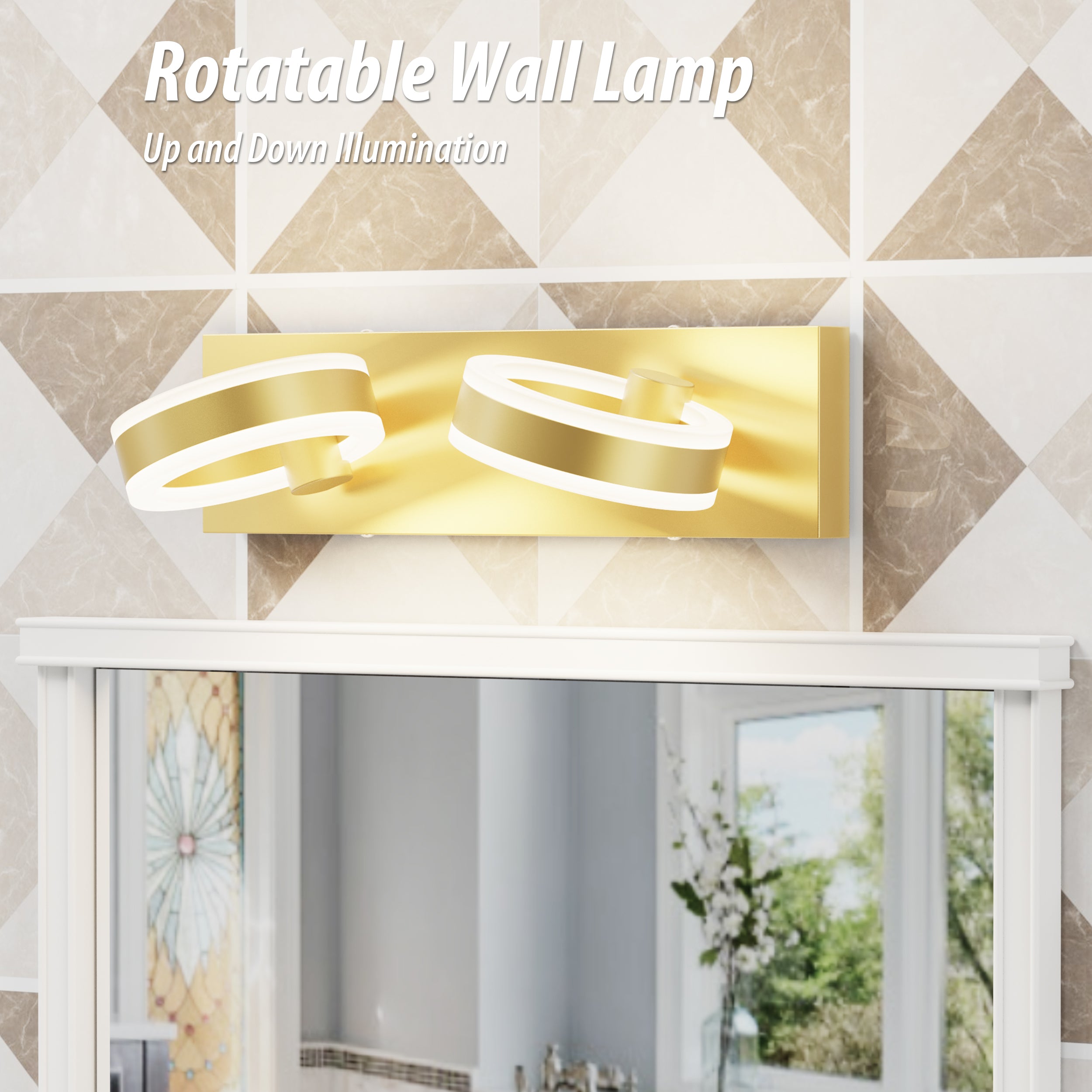 PHIXART Rotatable Wall Round Light
