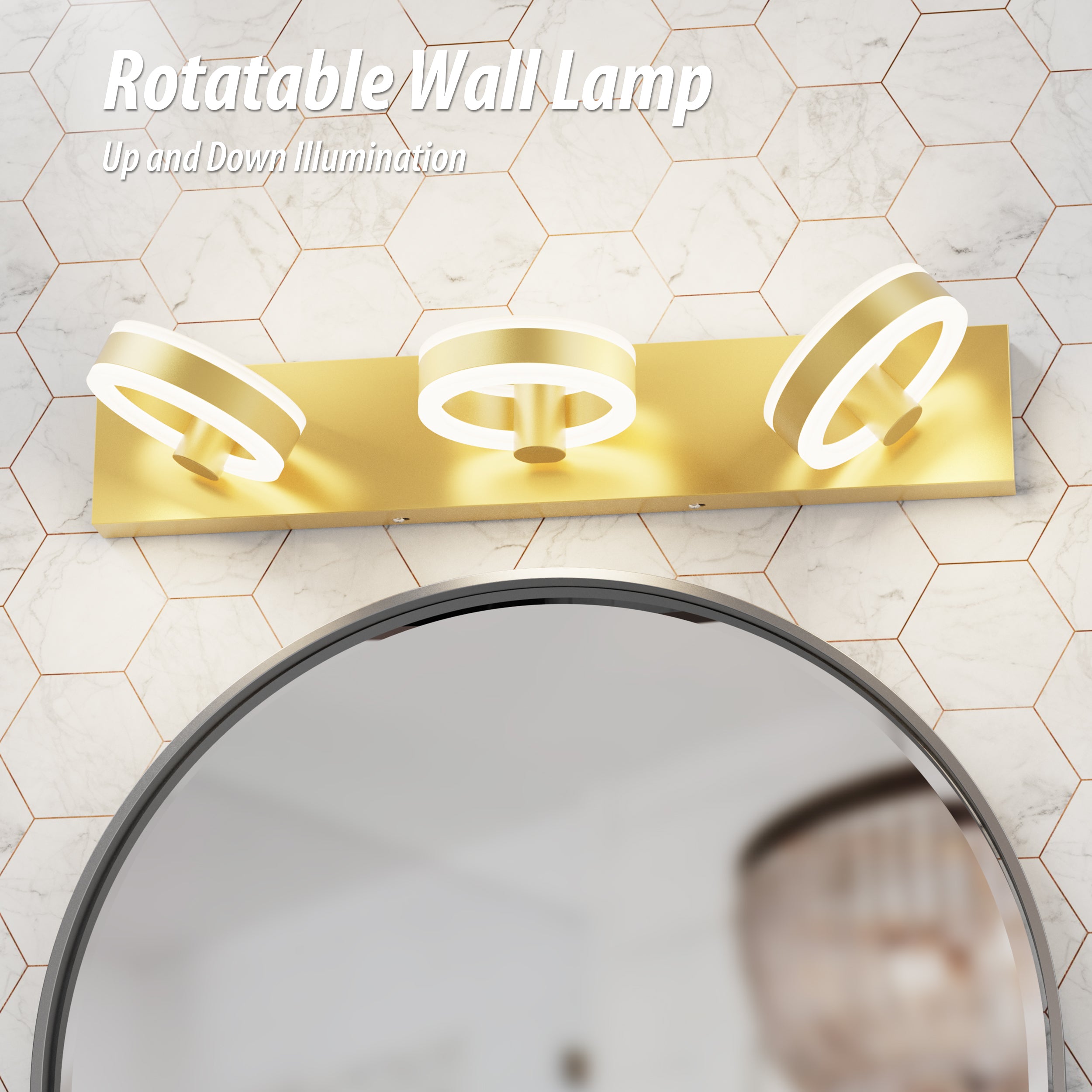 PHIXART Rotatable Wall Round Light
