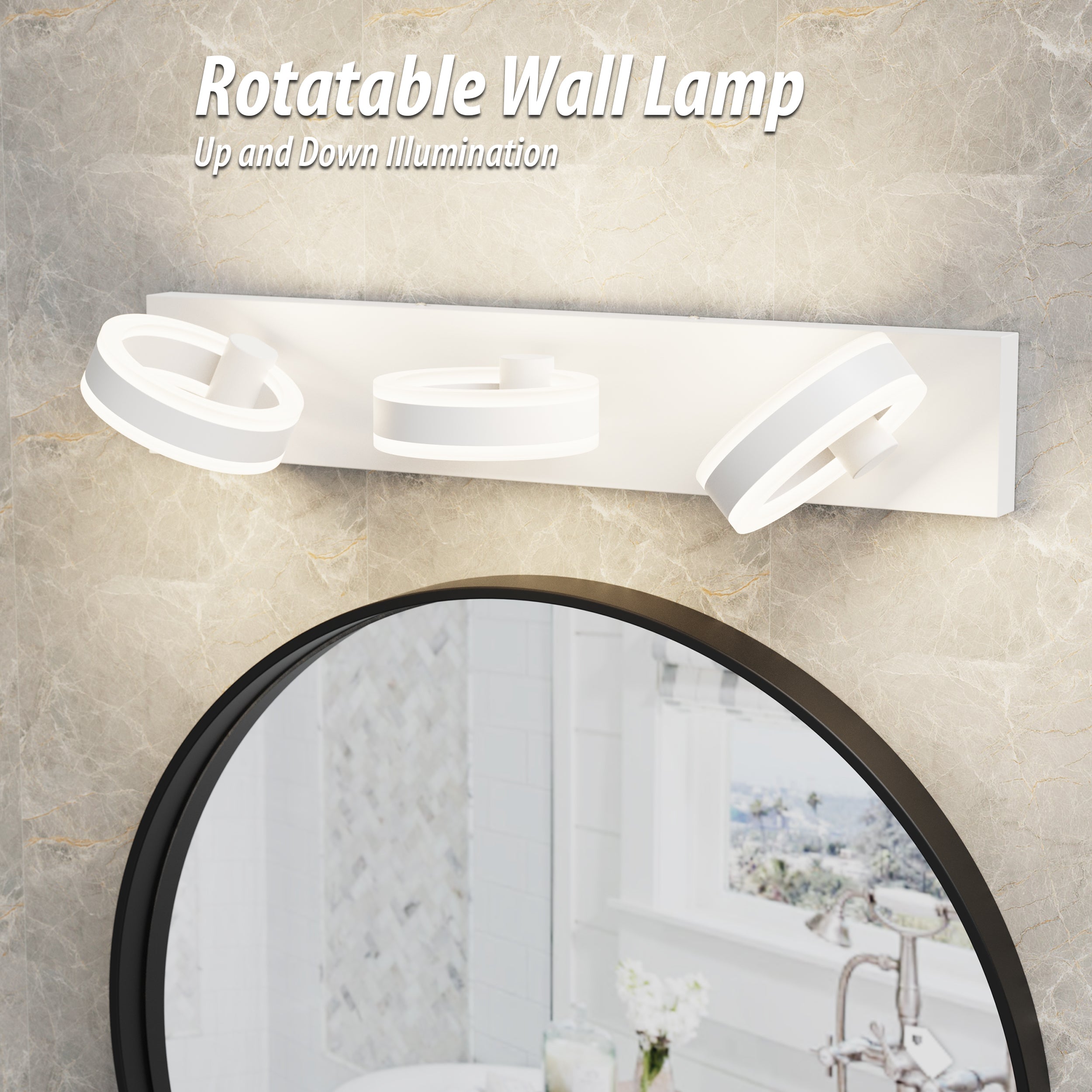 PHIXART Rotatable Wall Round Light