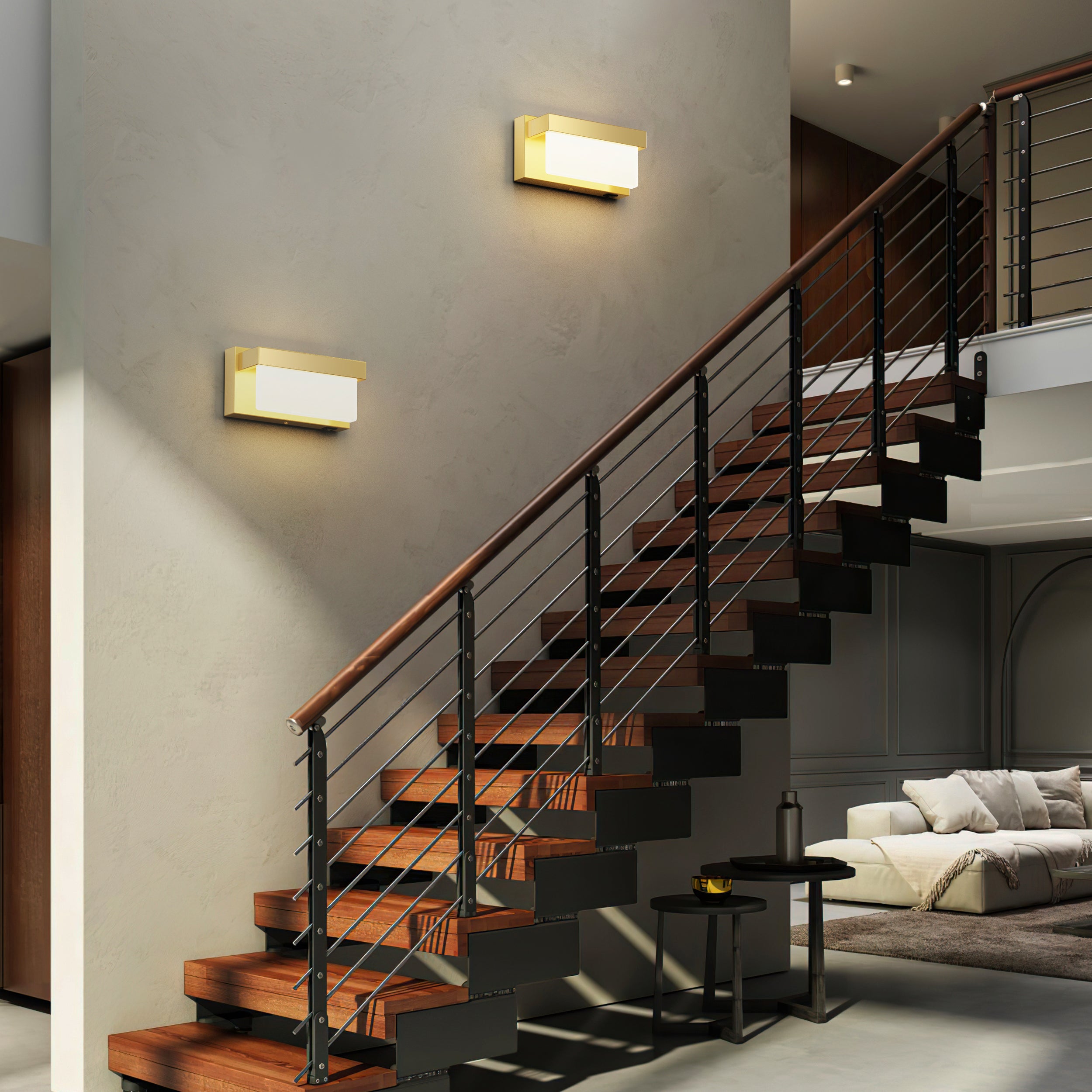 LIGHTINN LED Rectangle Light Wall Sconce