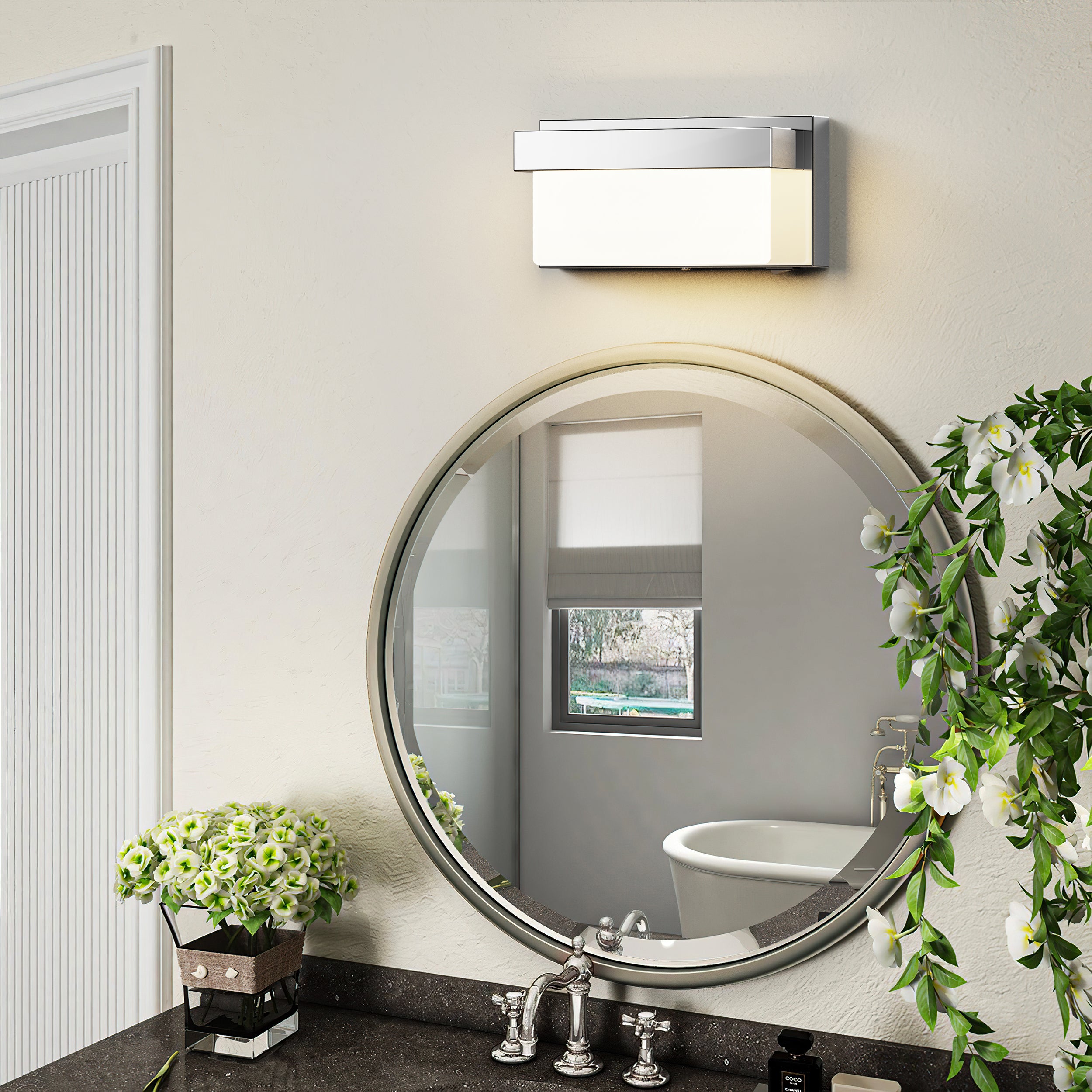 LIGHTINN LED Rectangle Light Wall Sconce