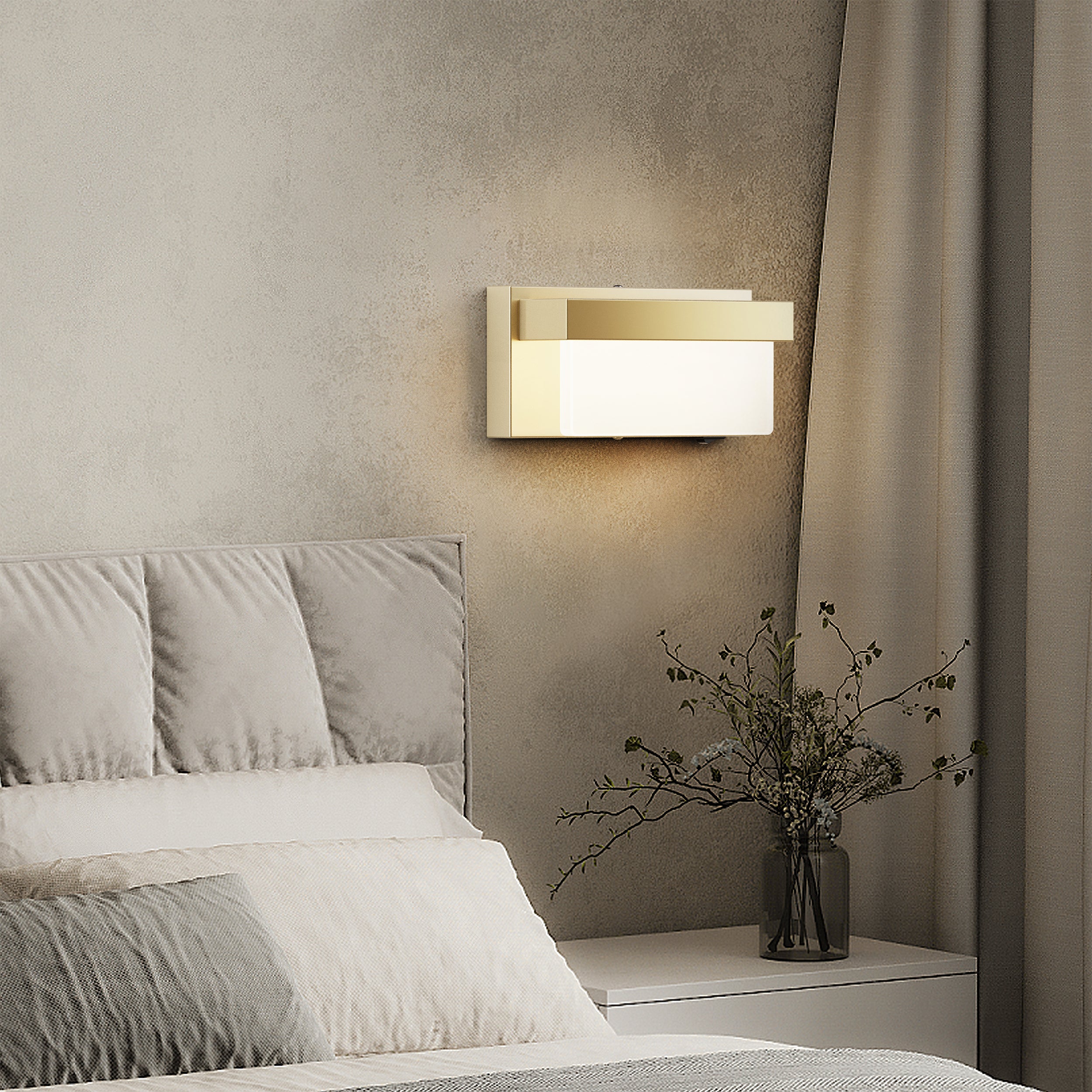 LIGHTINN LED Rectangle Light Wall Sconce
