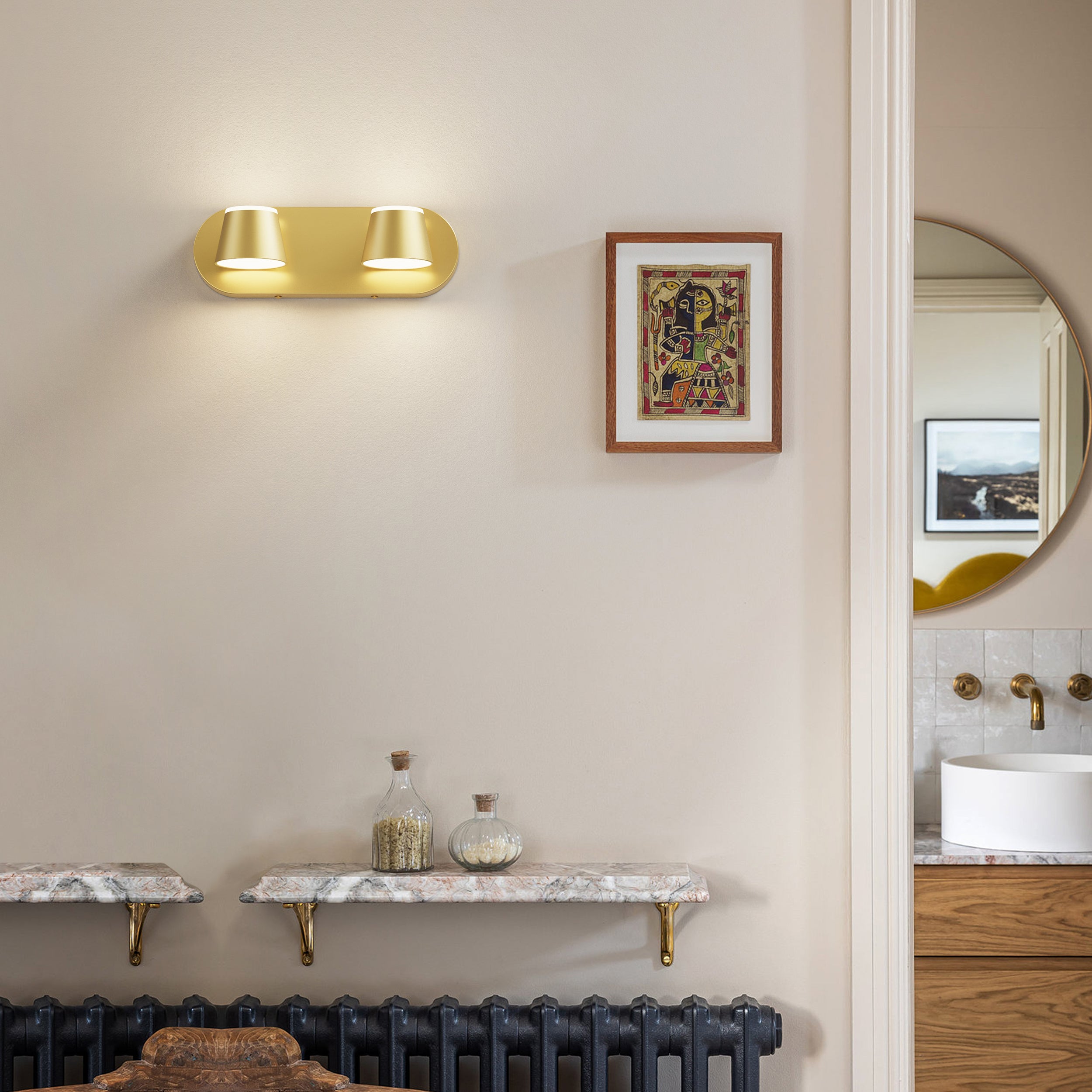 URSOLA 2 - Lights Rotatable Bathroom Vanity Light