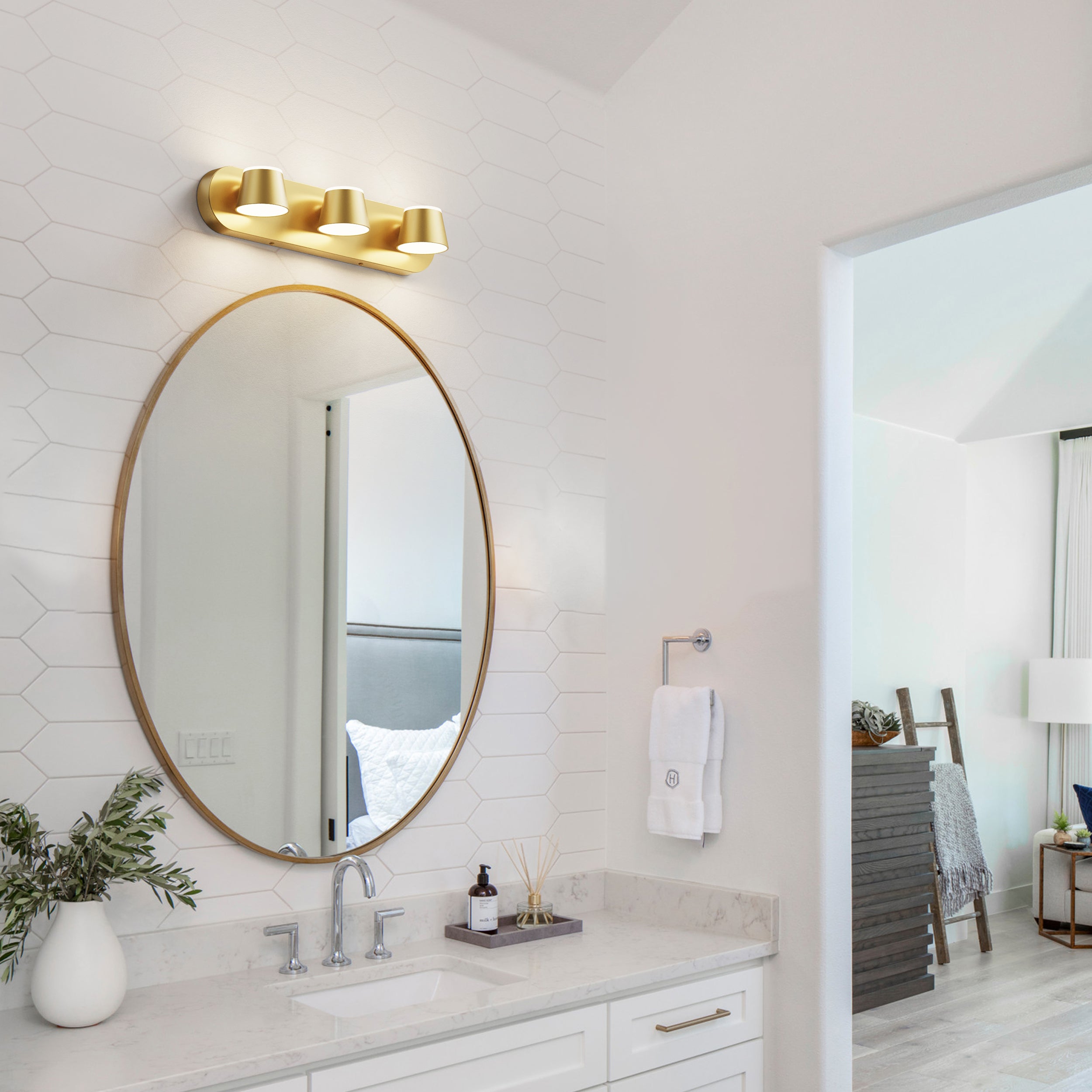 URSOLA 3 - Lights Rotatable Bathroom Vanity Light