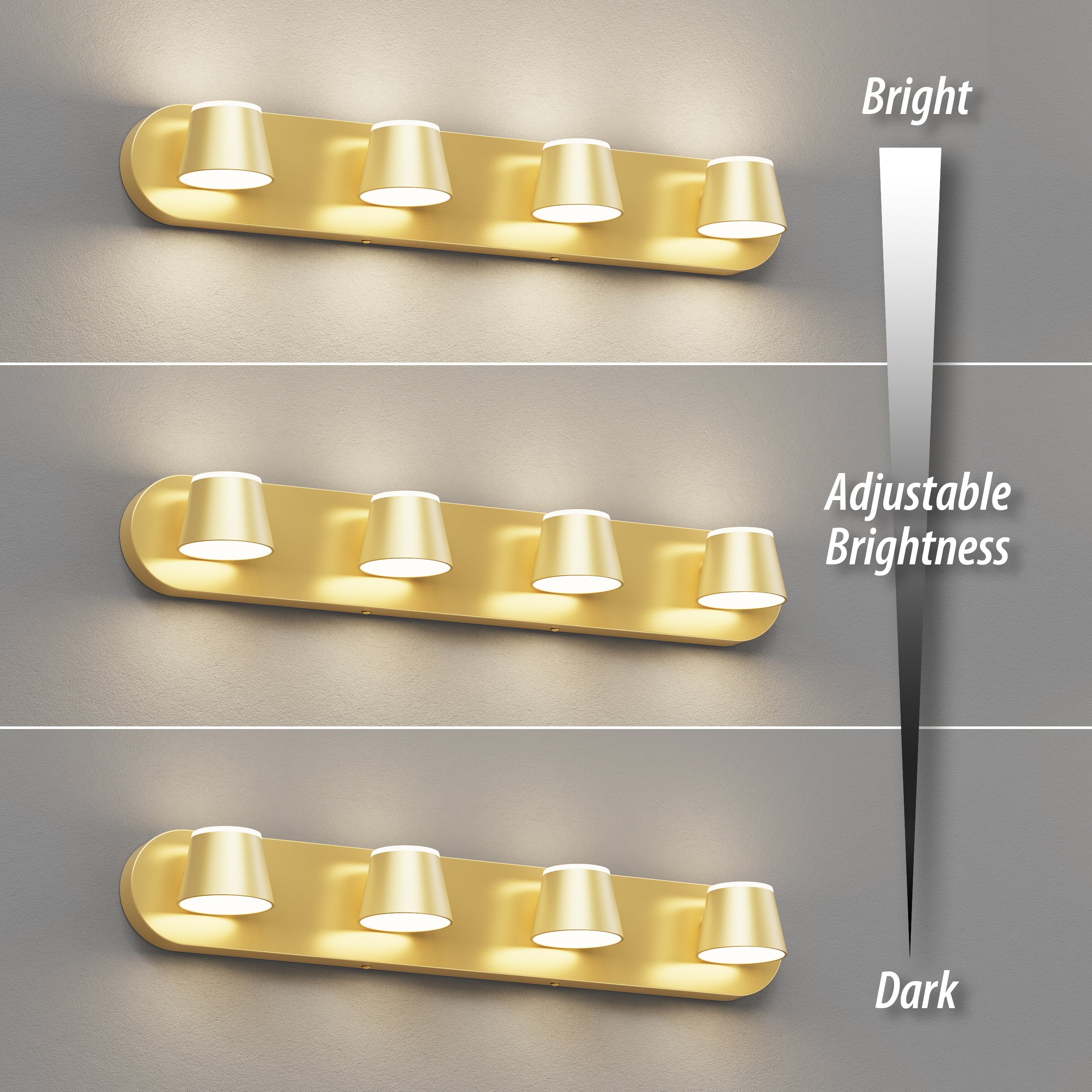 URSOLA 4 - Lights Rotatable Bathroom Vanity Light