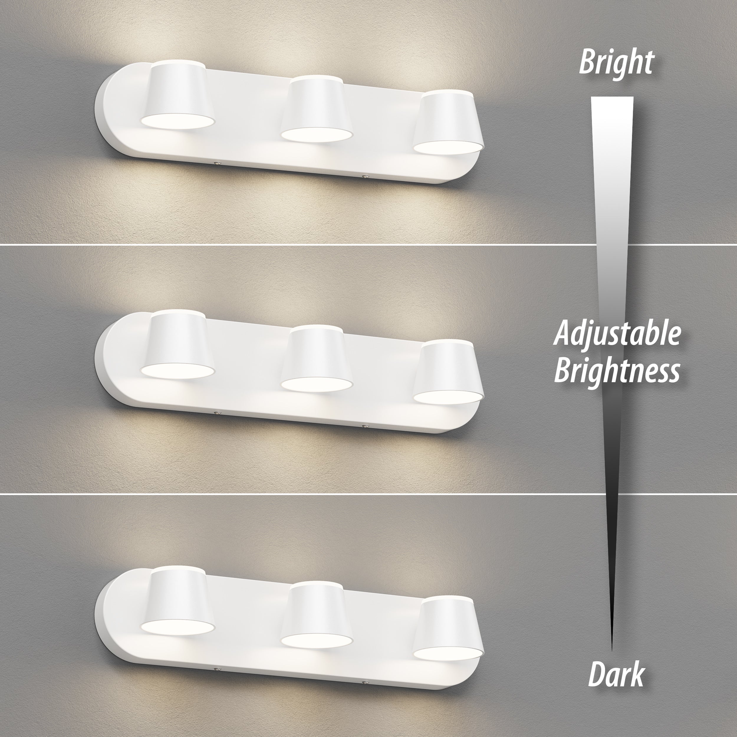 URSOLA 3 - Lights Rotatable Bathroom Vanity Light