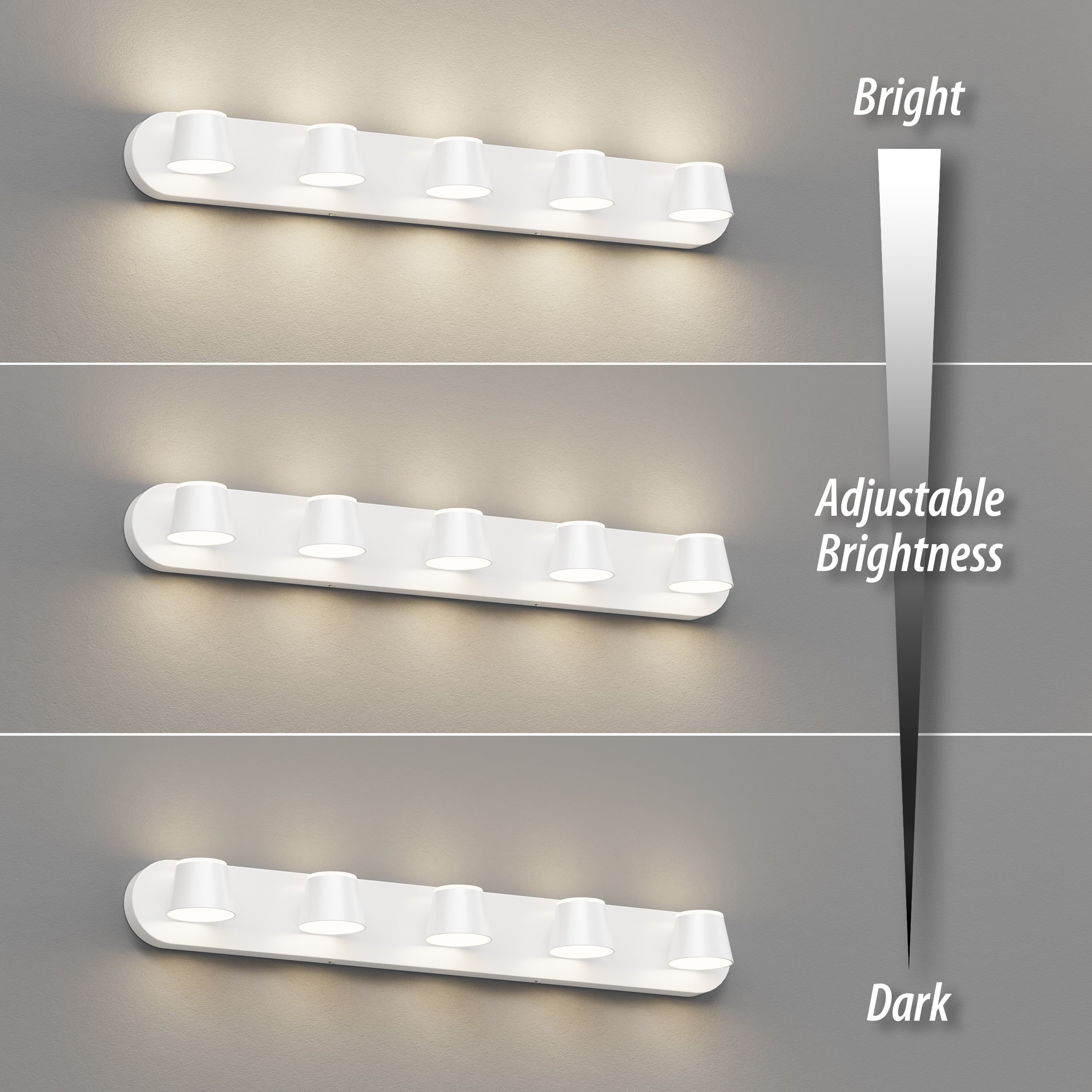 URSOLA 5 - Lights Rotatable Bathroom Vanity Light