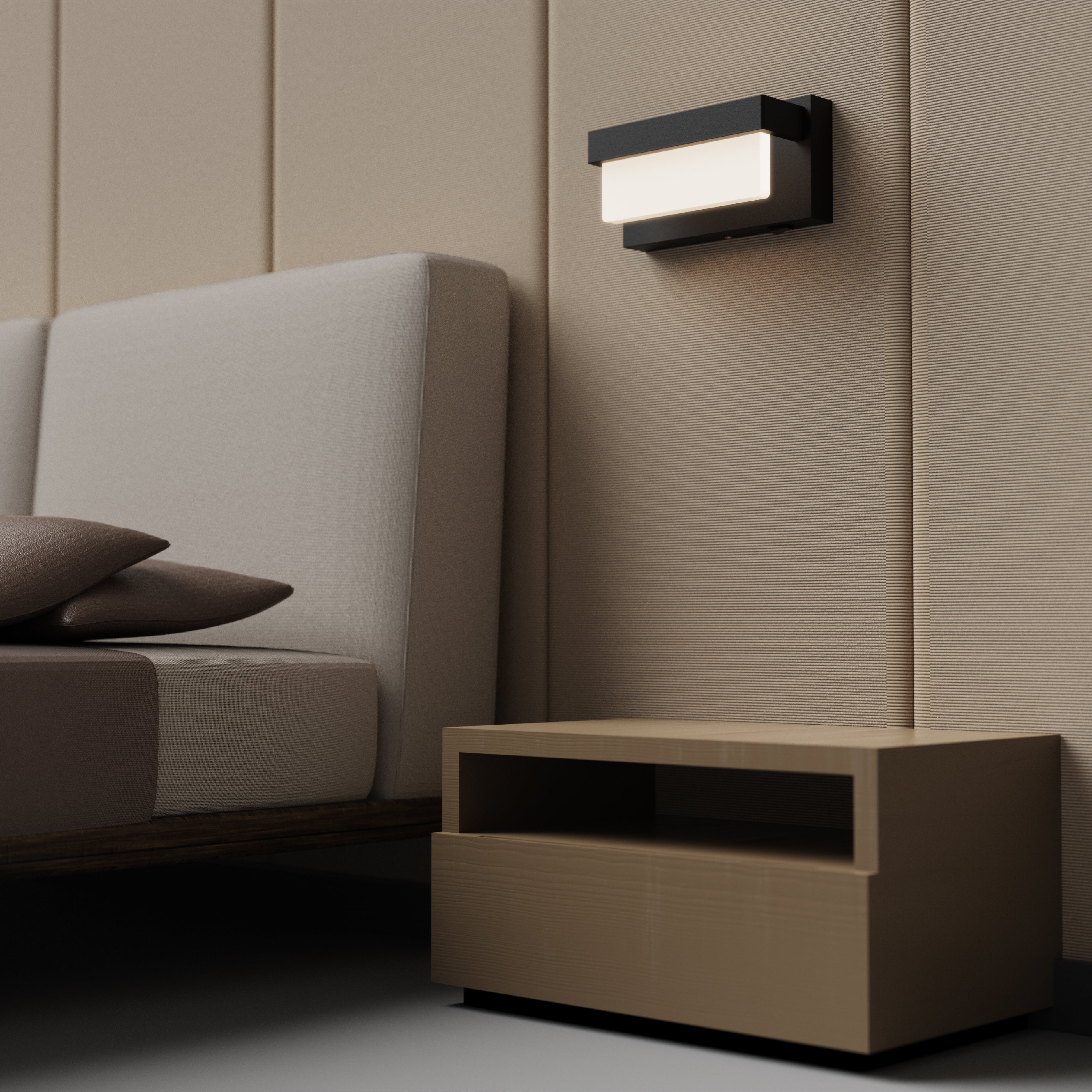 LIGHTINN LED Rectangle Light Wall Sconce