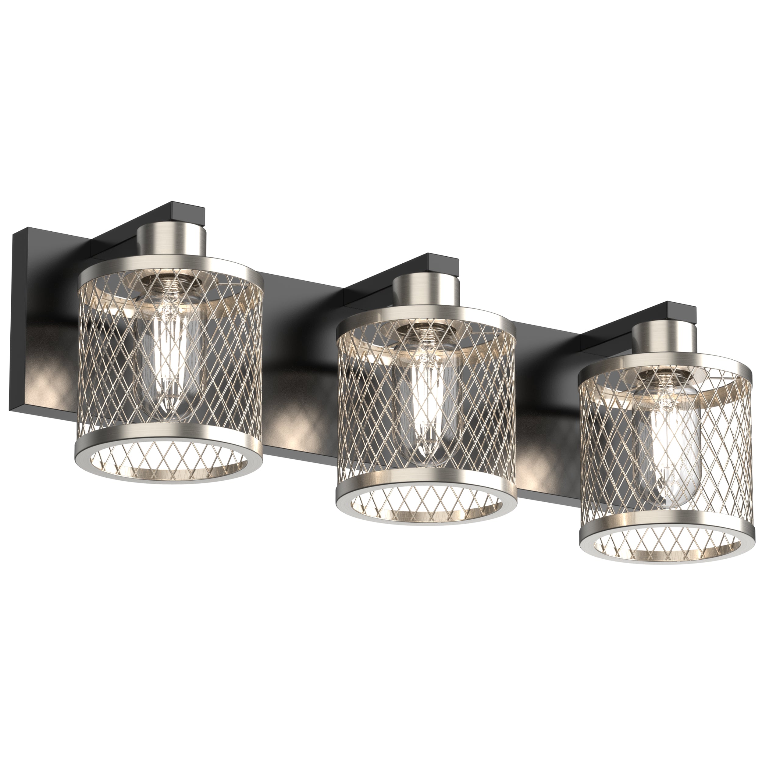 PHIXART 3 - Lights Vintage Meshy Lantern Bathroom Vanity Light
