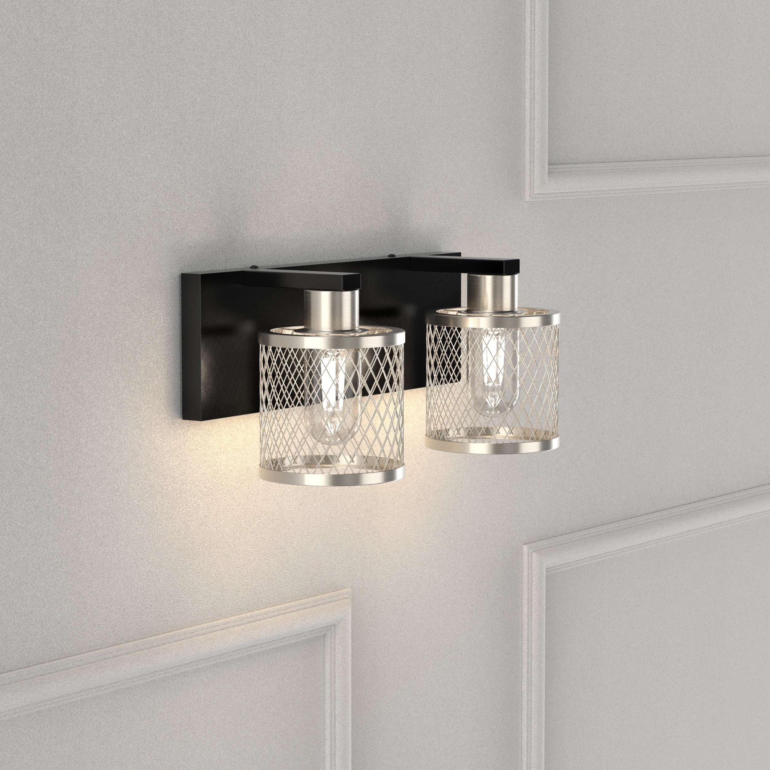 PHIXART 2 - Lights Vintage Meshy Lantern Bathroom Vanity Light