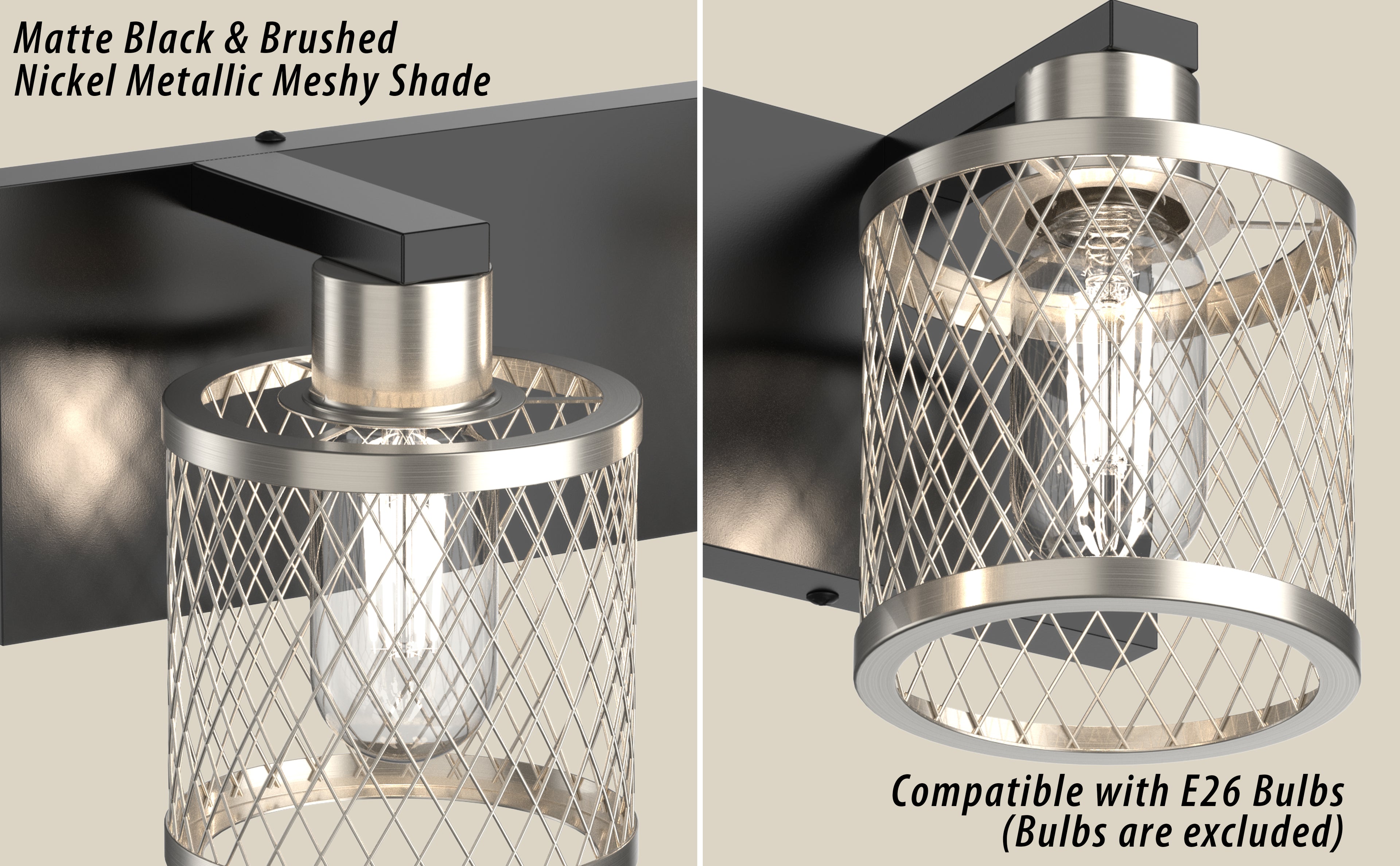PHIXART 2 - Lights Vintage Meshy Lantern Bathroom Vanity Light