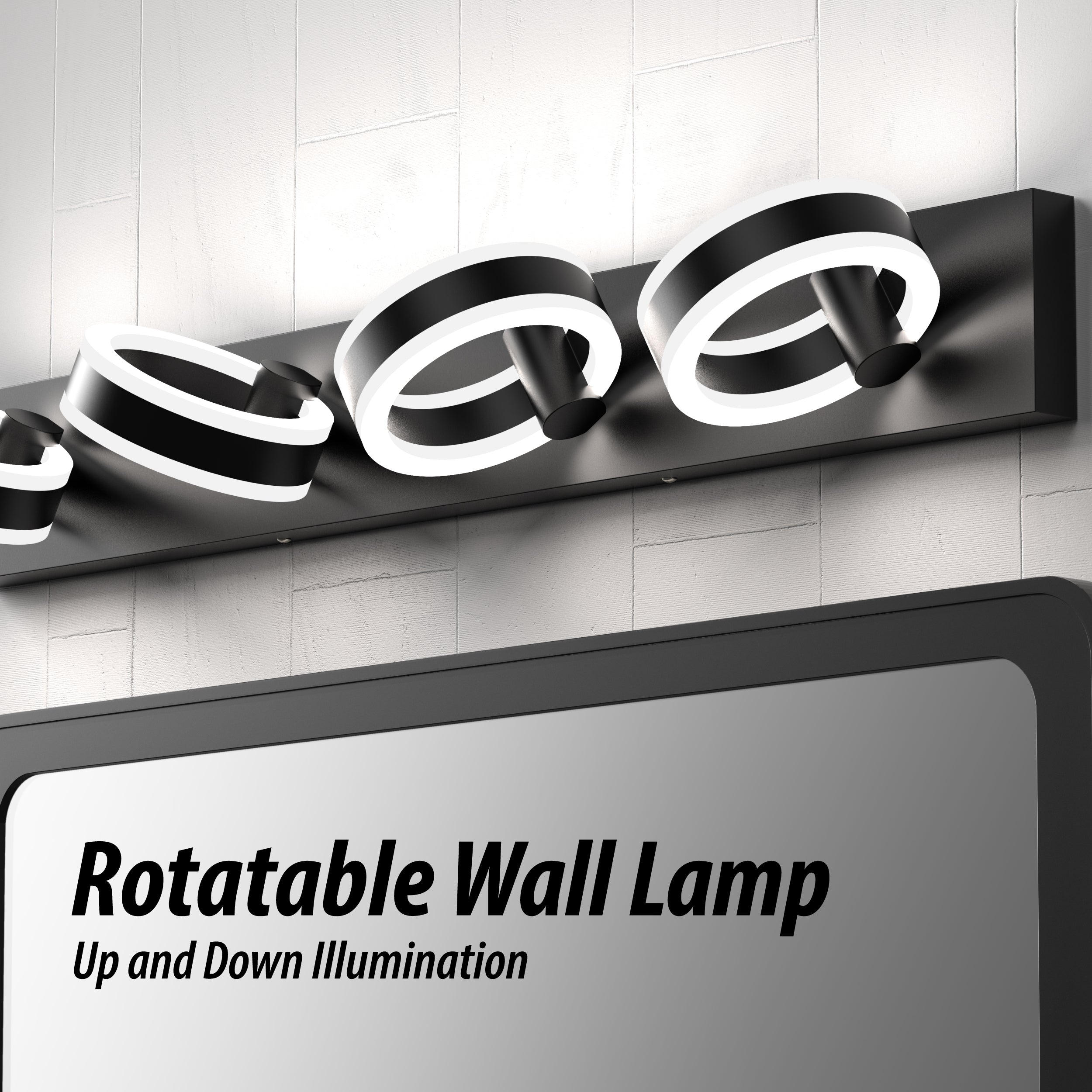 PHIXART 4 - Lights Rotatable Wall Round Light
