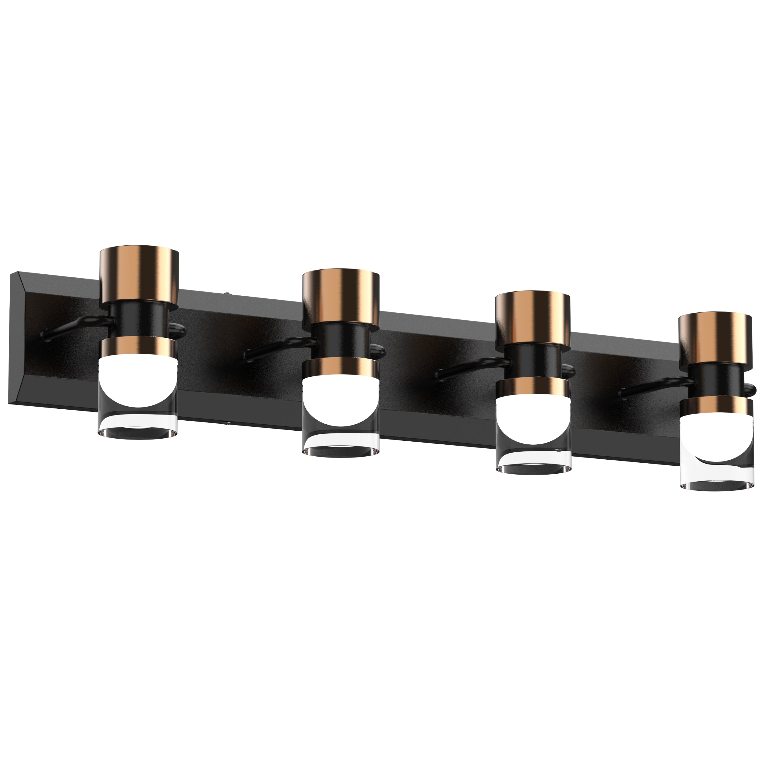 PHIXART Bathroom Dimmable Vanity Crystal Cylinder Light