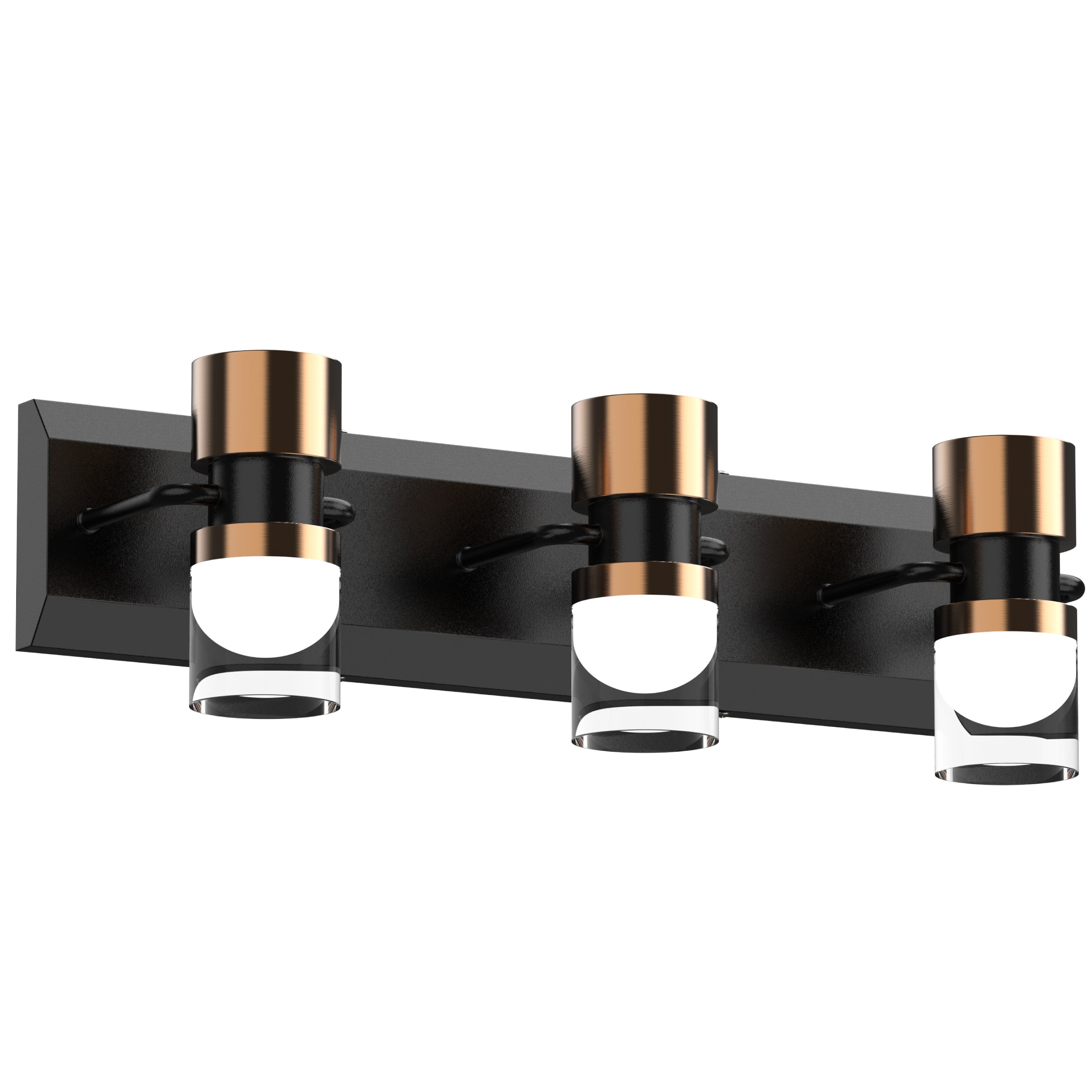 PHIXART Bathroom Dimmable Vanity Crystal Cylinder Light