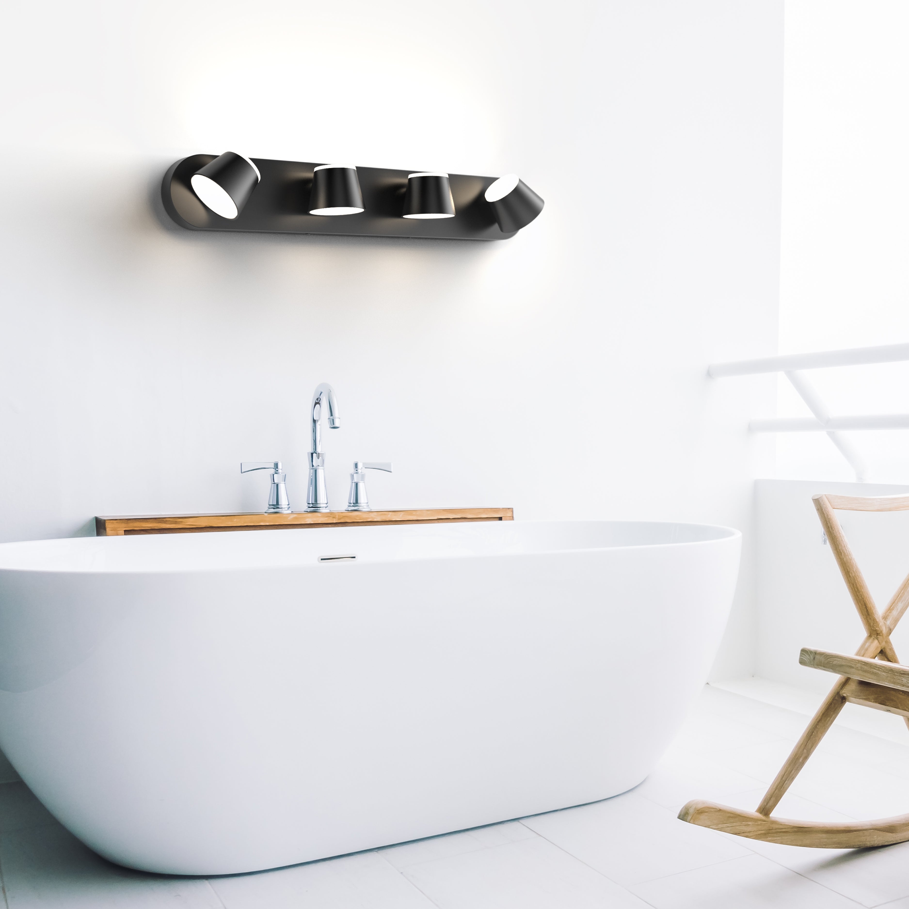 URSOLA 4 - Lights Rotatable Bathroom Vanity Light