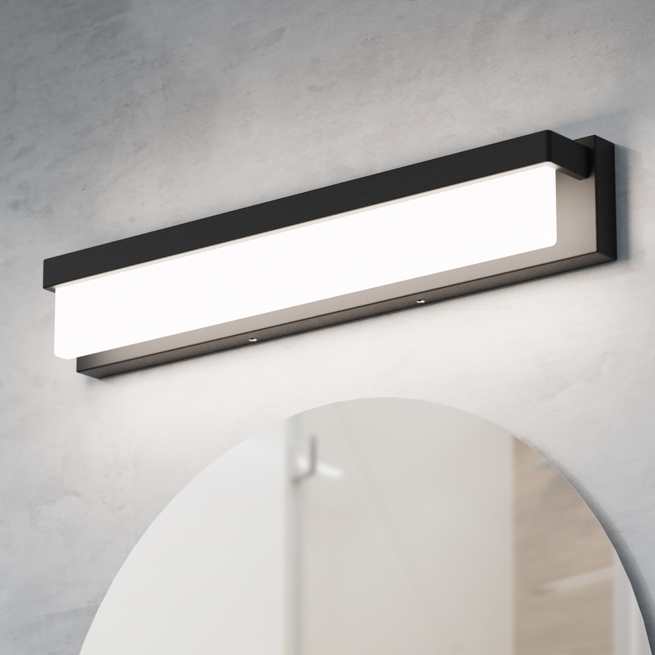 LIGHTINN LED Bathroom Vanity Rectangle Light Fixture