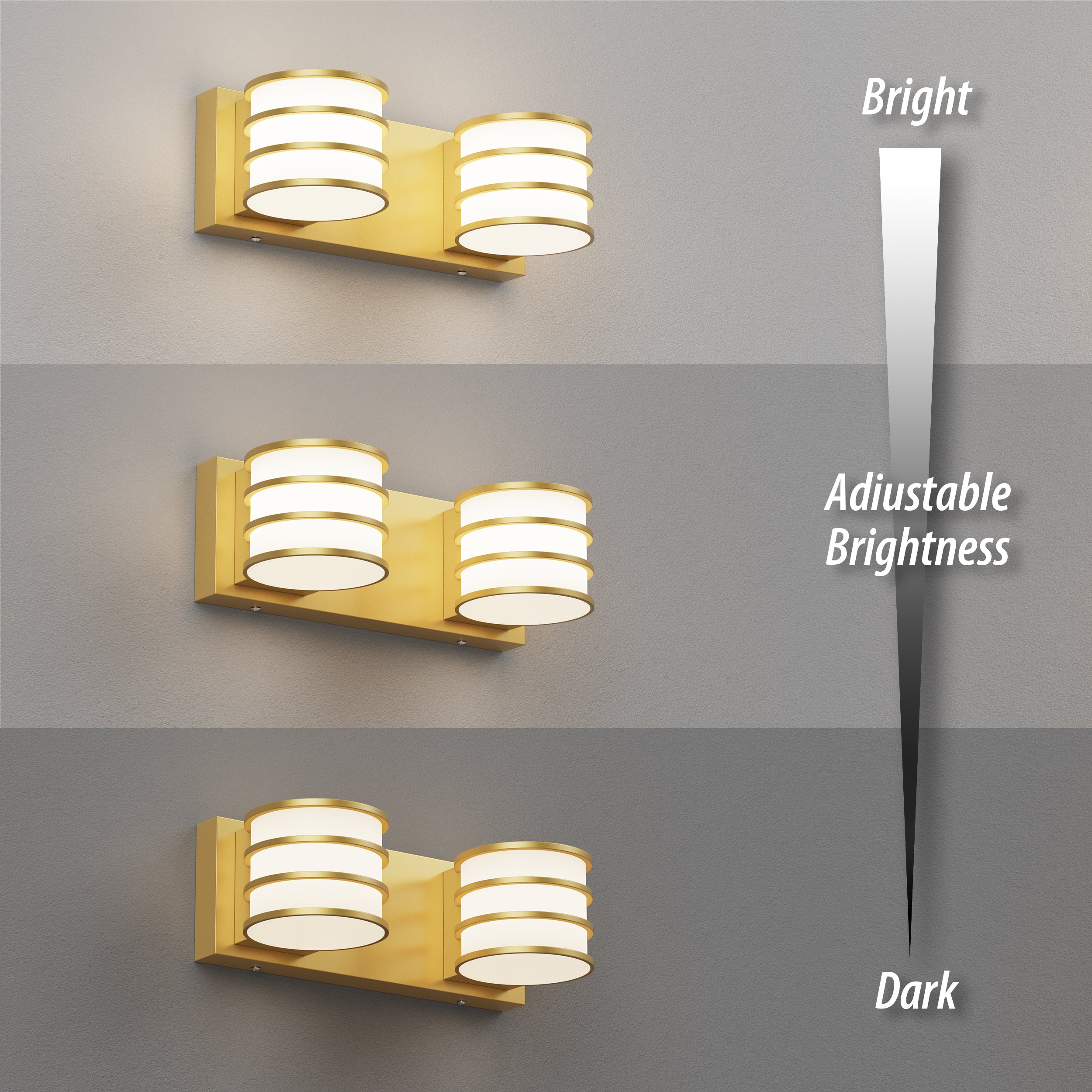 LIGHTINN Dimmable Vanity Light