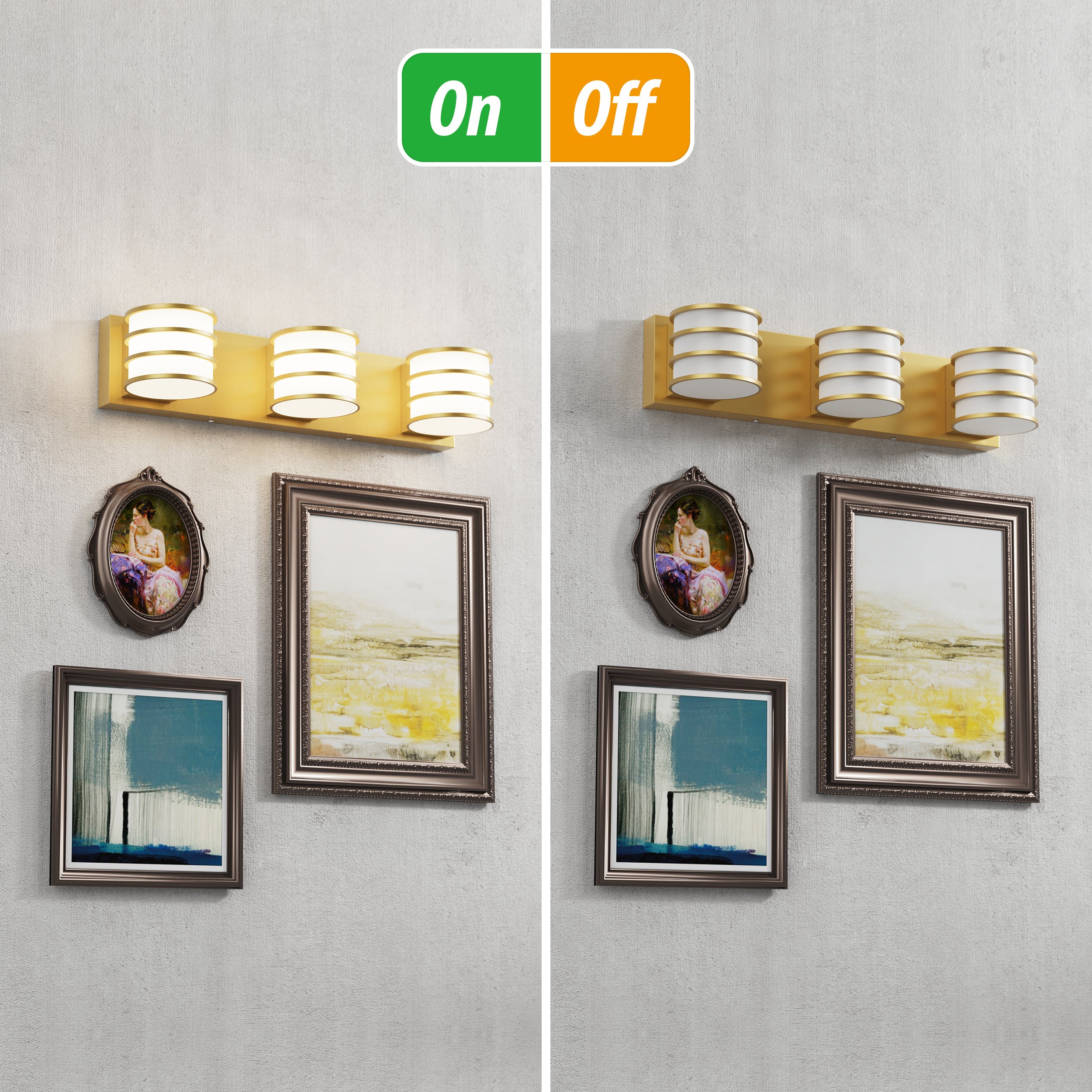 LIGHTINN 3 - Light Dimmable Vanity Light