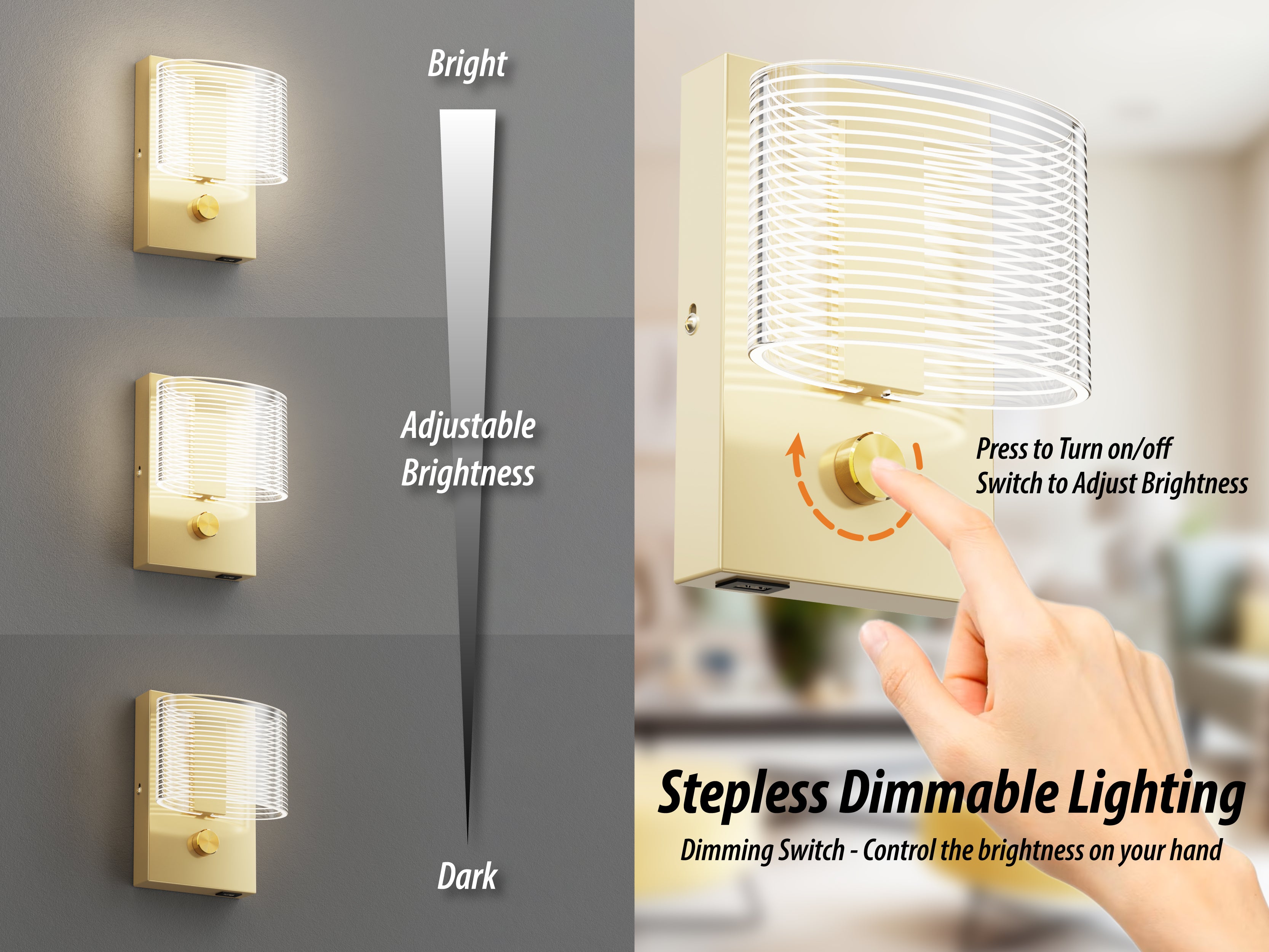 URSOLA LED Transparent Linear Wall Light