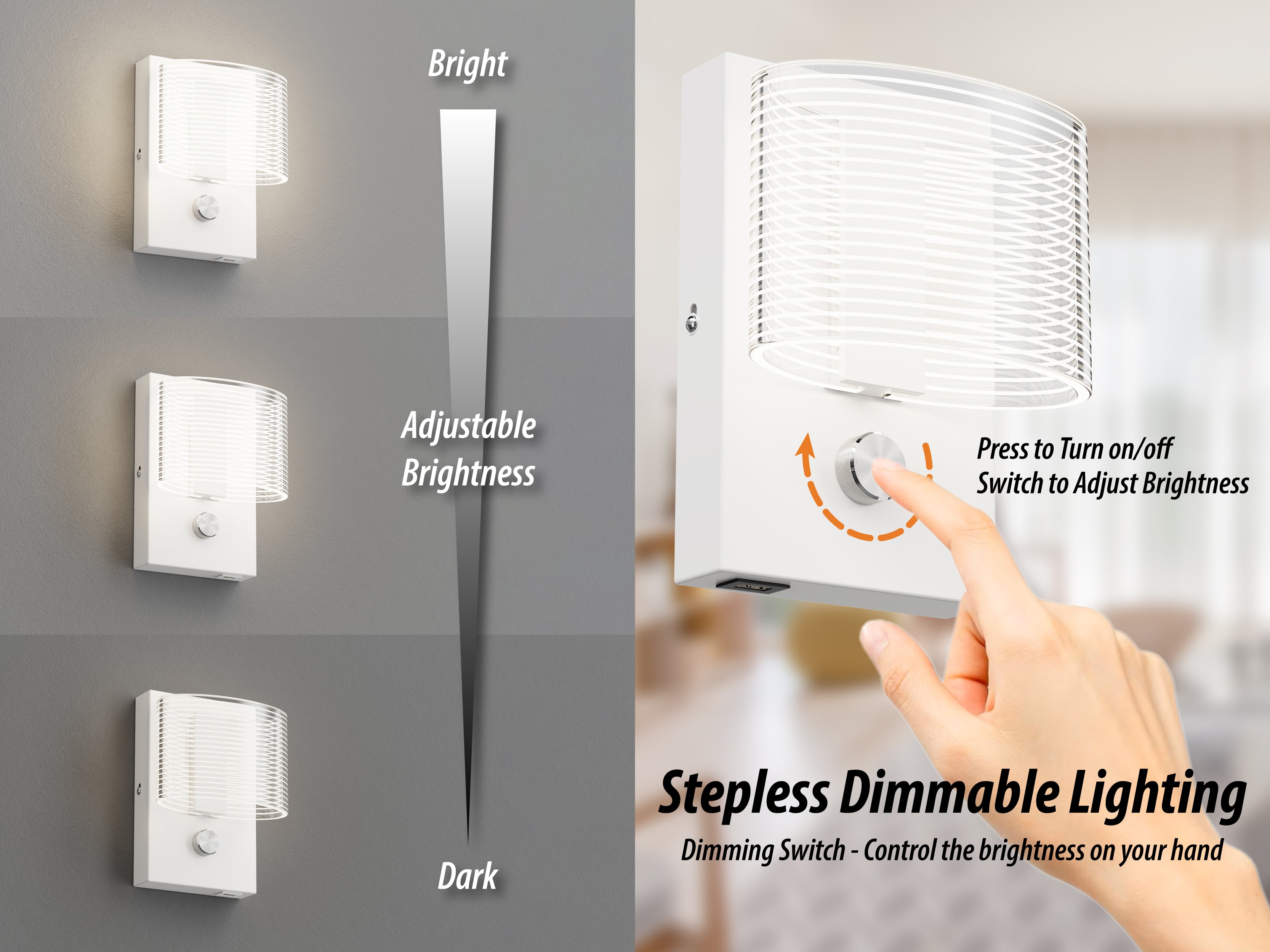 URSOLA LED Transparent Linear Wall Light