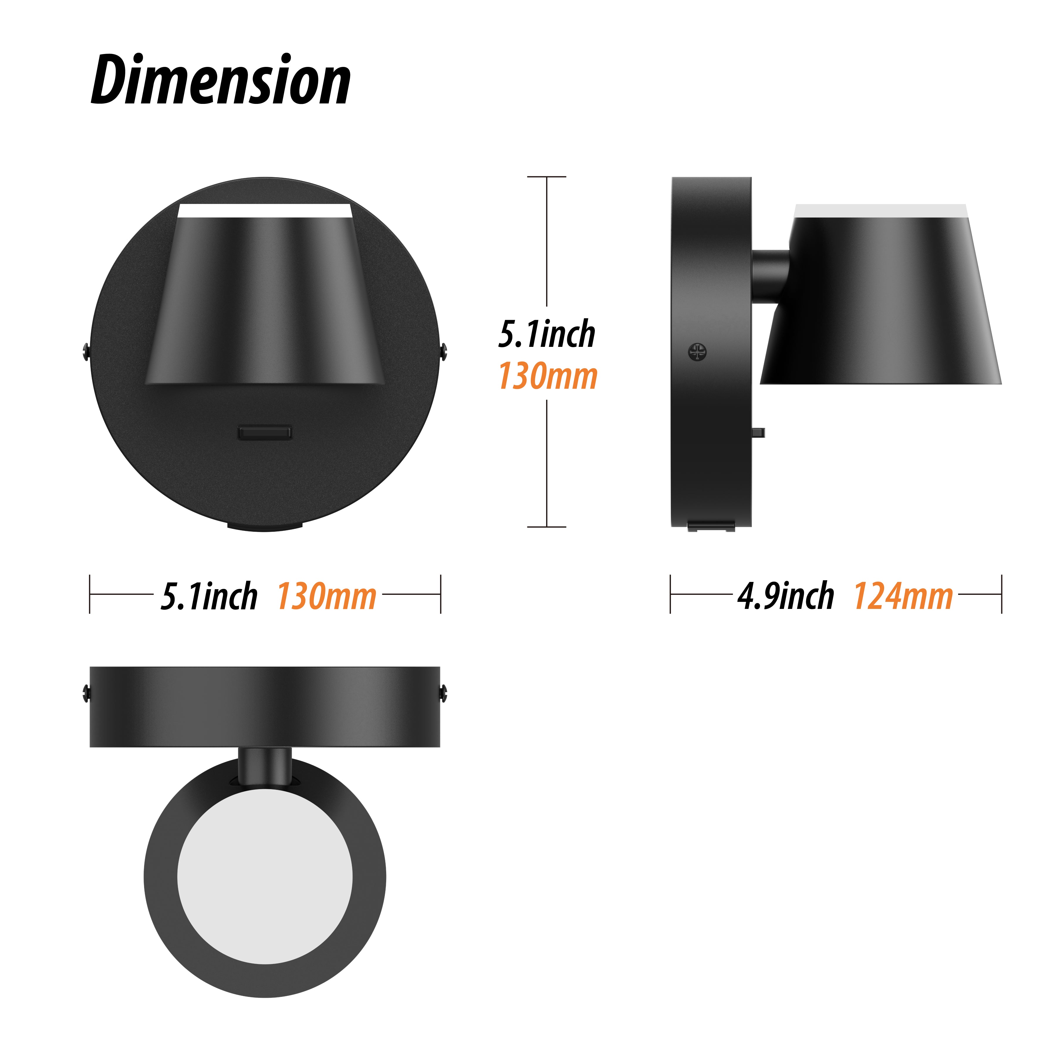 URSOLA LED 350° Light Dimmable Vanity Light