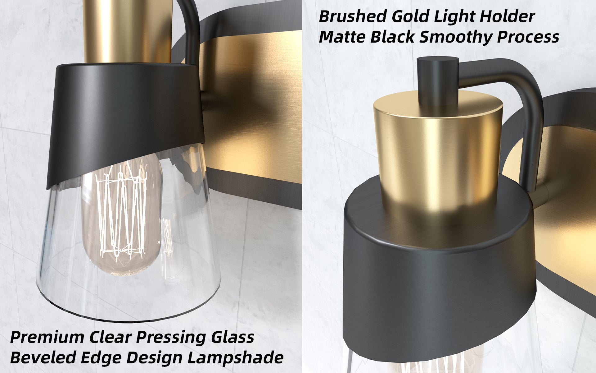 URSOLA 4 - Lights Dimmable Bathroom Vanity Light hypotenuse Light