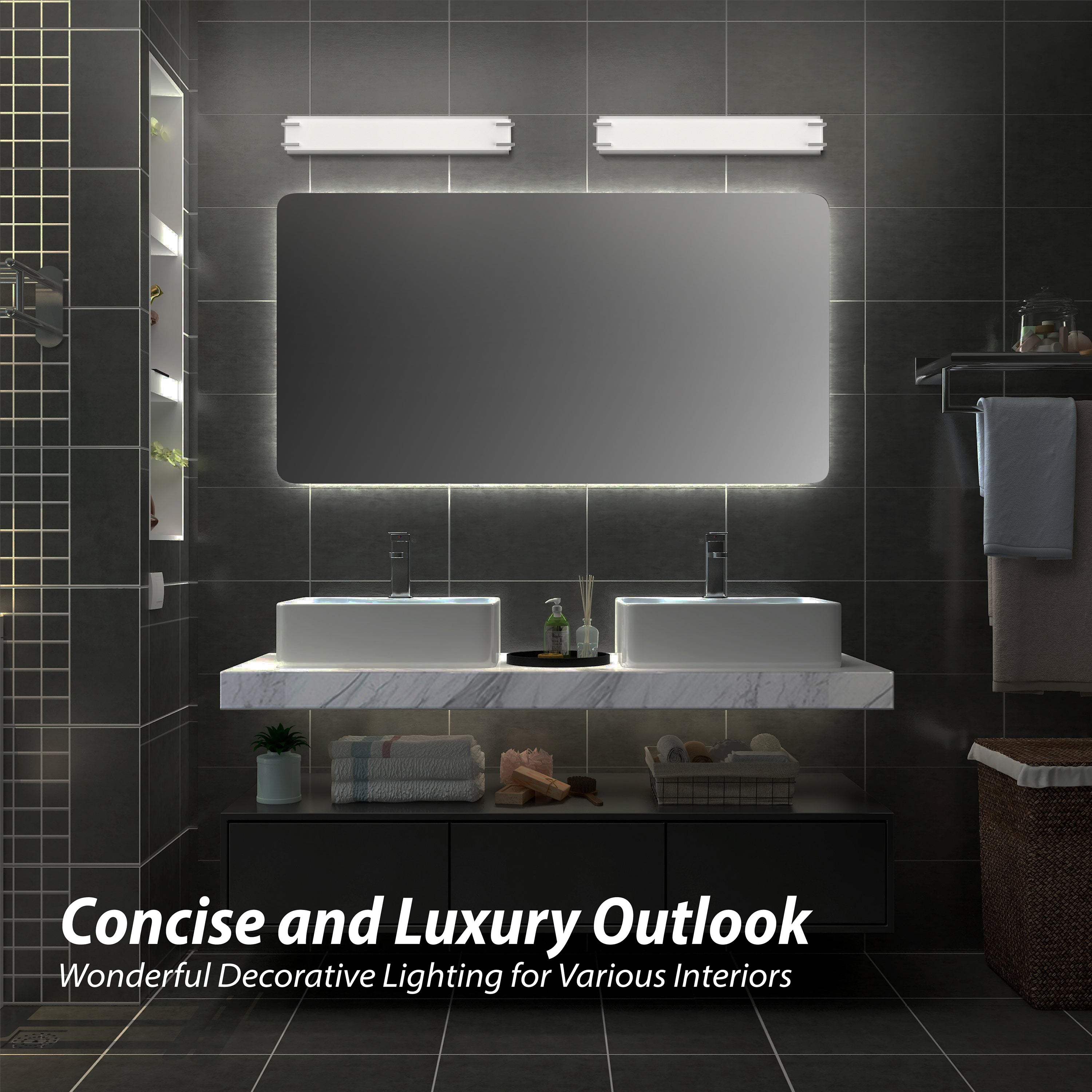 LIGHTINN LED 24.4” Vanity Light