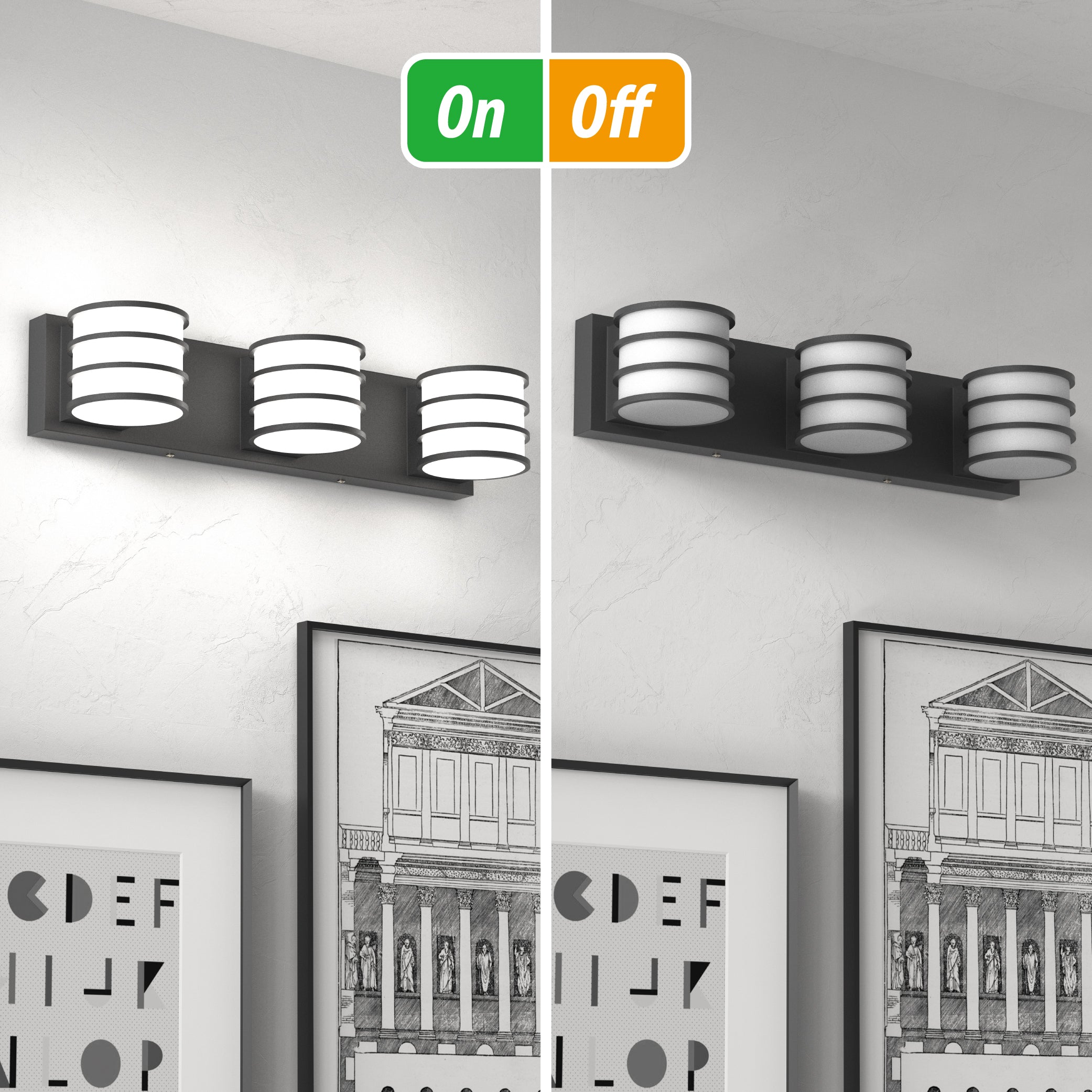 LIGHTINN 3 - Light Dimmable Vanity Light