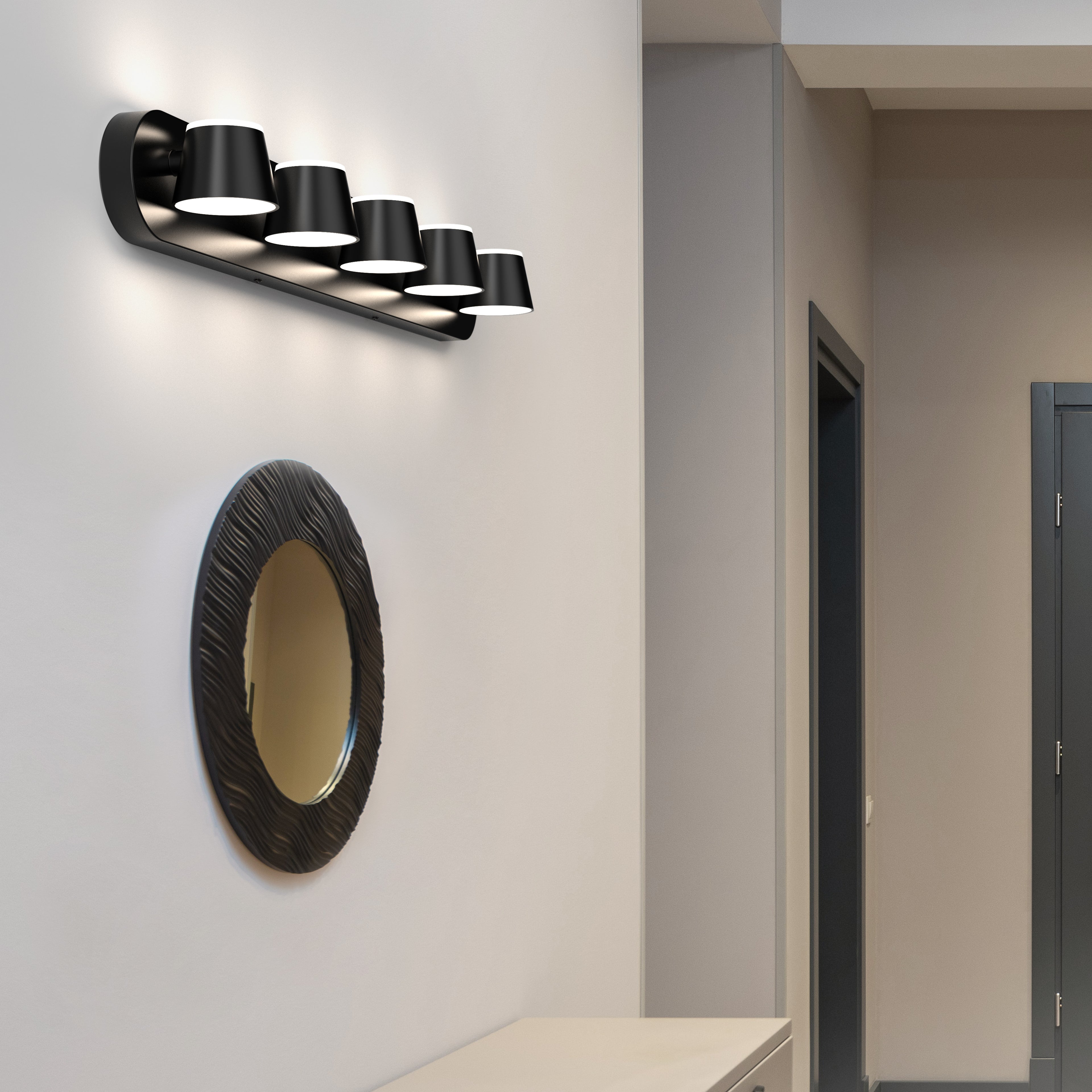 URSOLA 5 - Lights Rotatable Bathroom Vanity Light