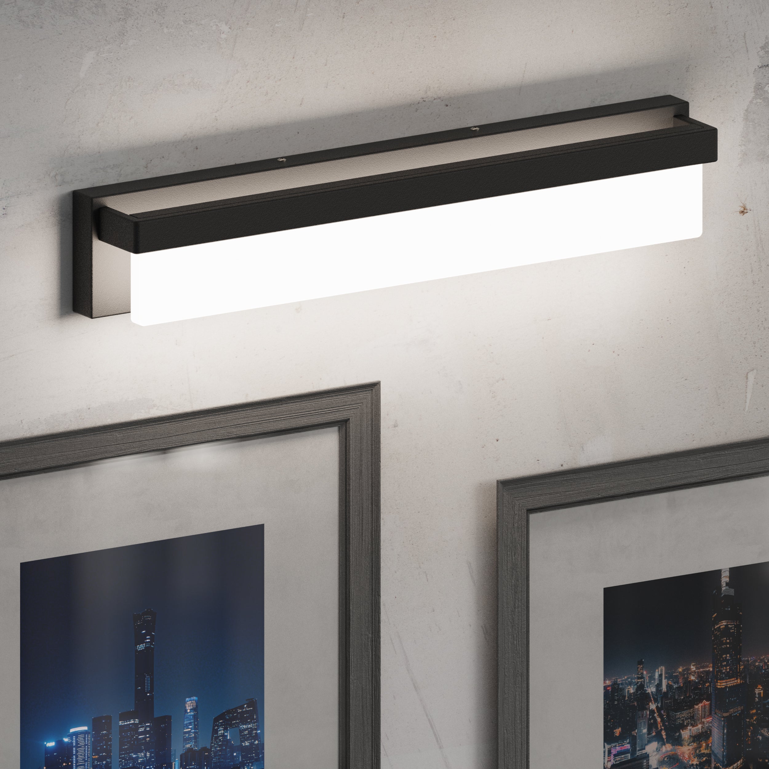 LIGHTINN LED Bathroom Vanity Rectangle Light Fixture