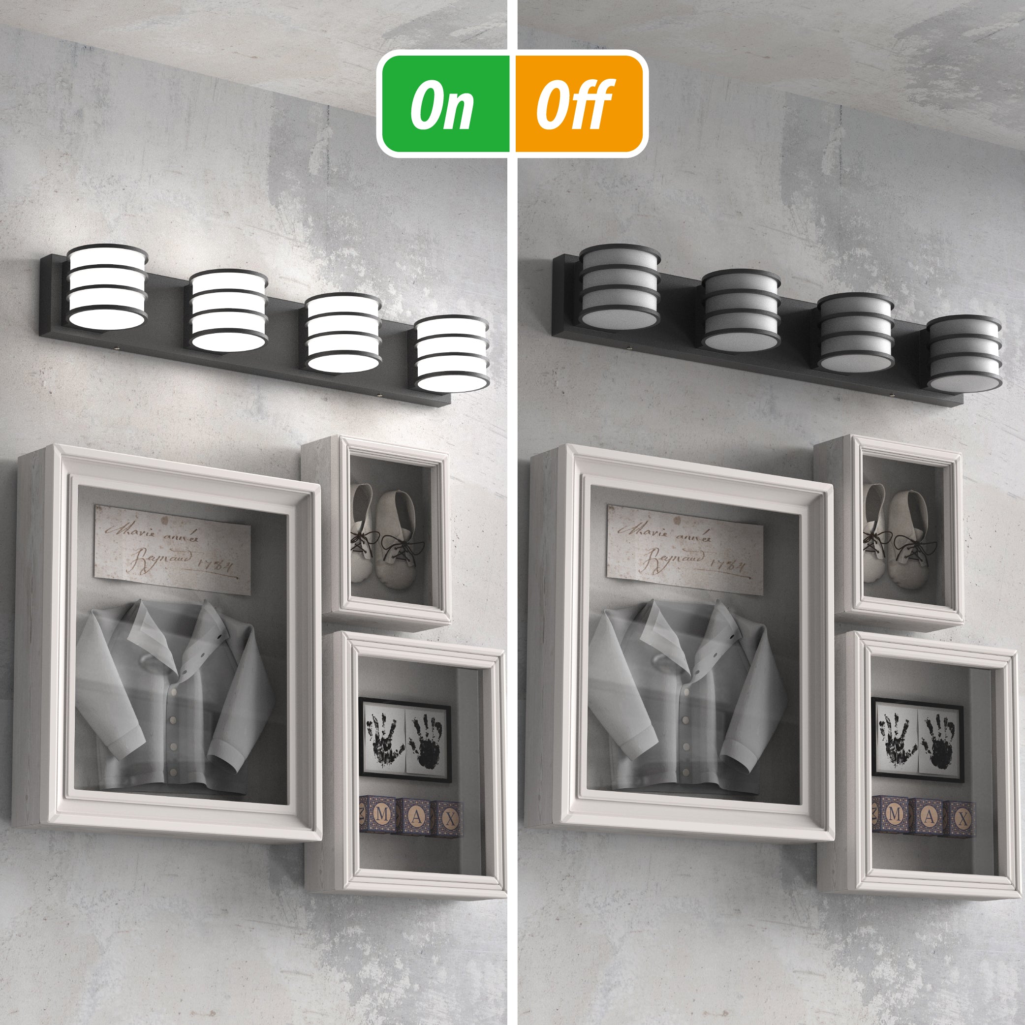 LIGHTINN 4 - Light Dimmable Vanity Light