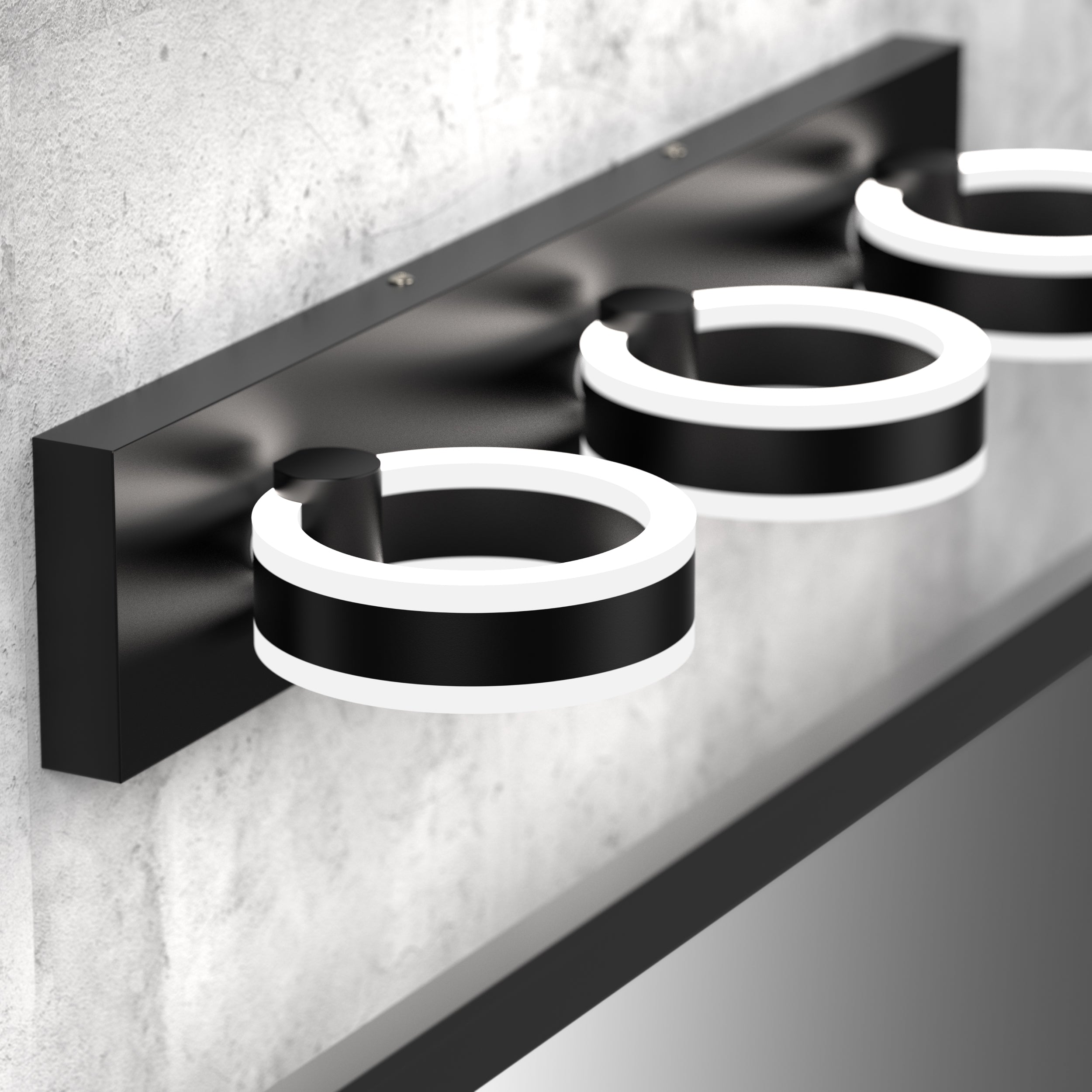 PHIXART 3 - Lights Rotatable Wall Round Light
