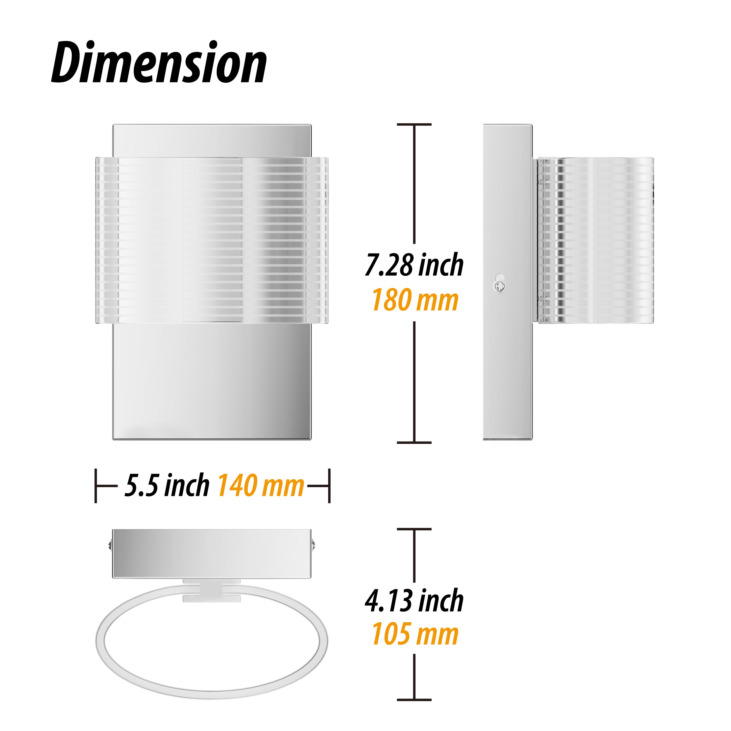 URSOLA LED Transparent Linear Wall Light