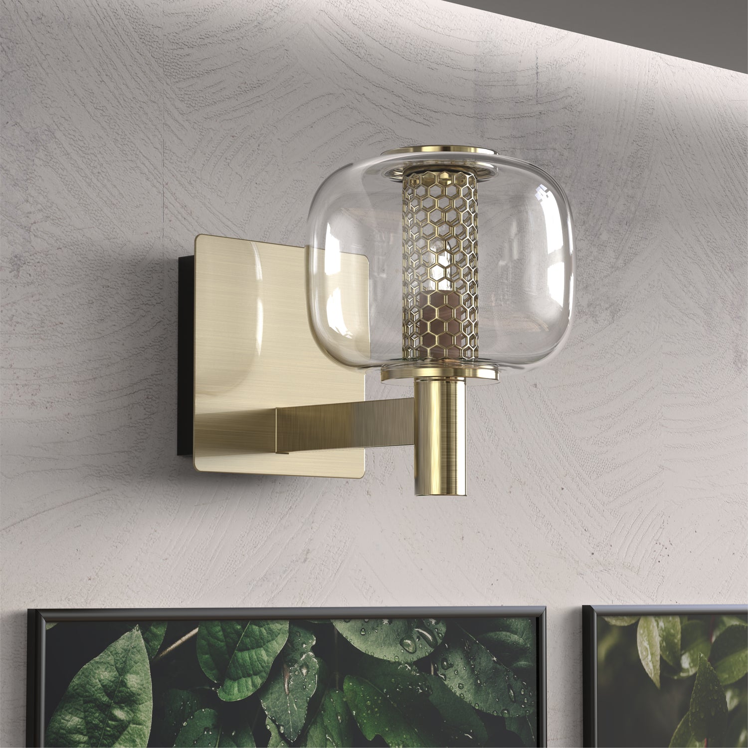 URSOLA Brushed Brass Bathroom Vanity Light