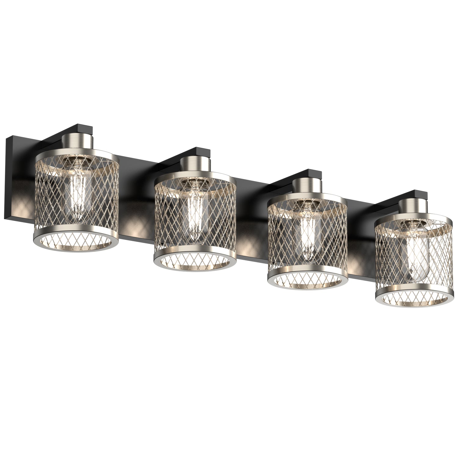 PHIXART 4 - Lights Vintage Meshy Lantern Bathroom Vanity Light