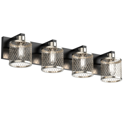 PHIXART 4 - Lights Vintage Meshy Lantern Bathroom Vanity Light