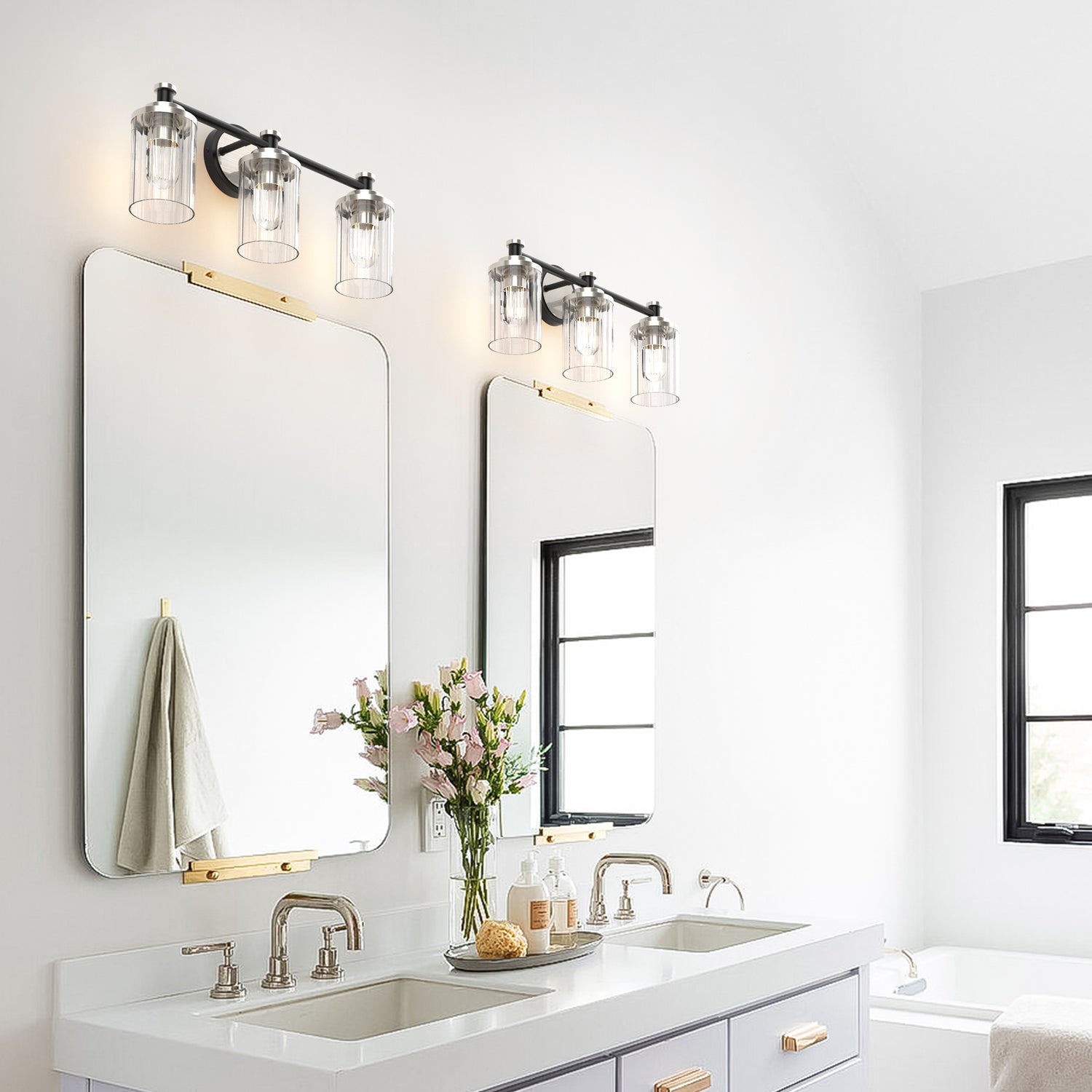 PHIXART Warm Color Bathroom Dimmable Vanity Light