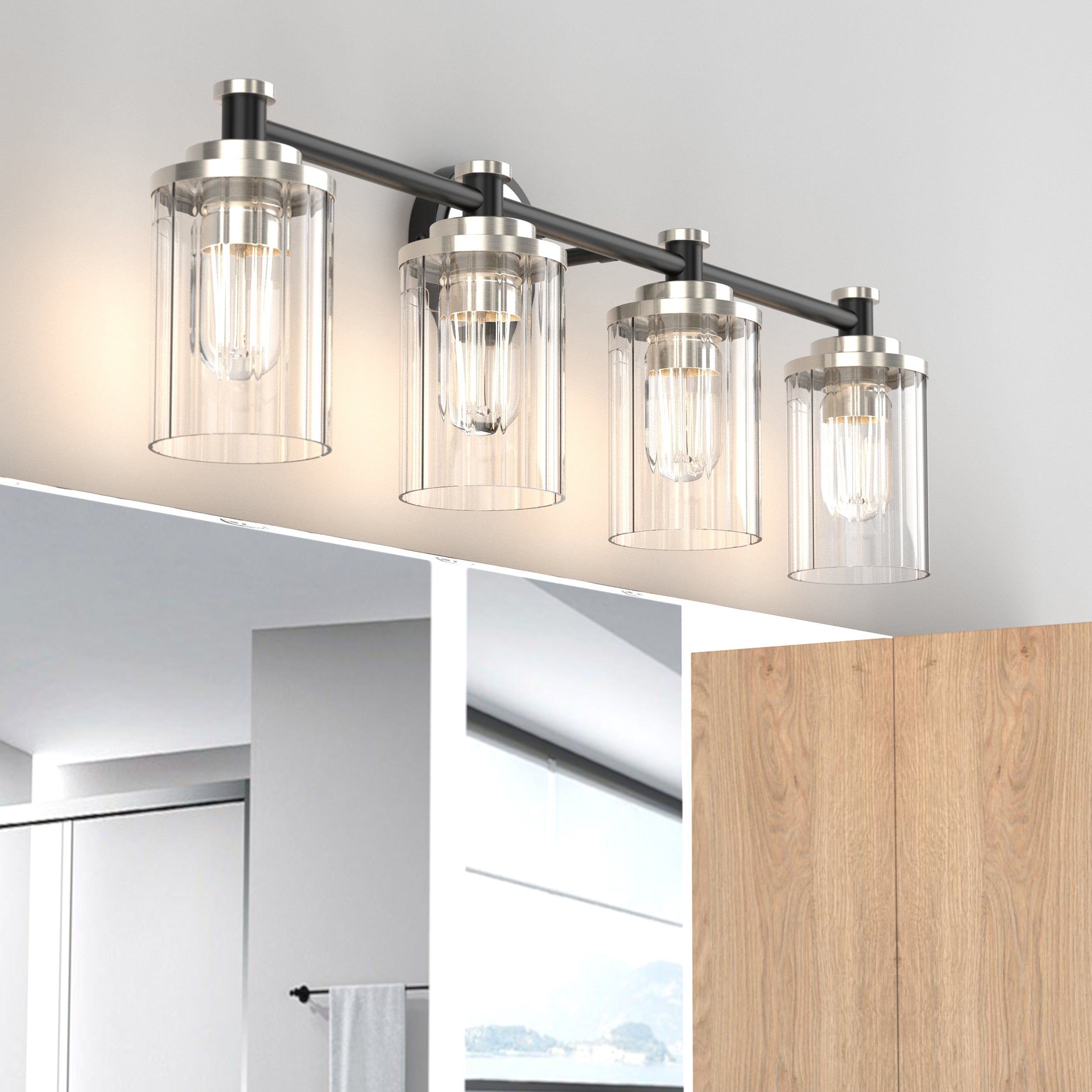 PHIXART Warm Color Bathroom Dimmable Vanity Light