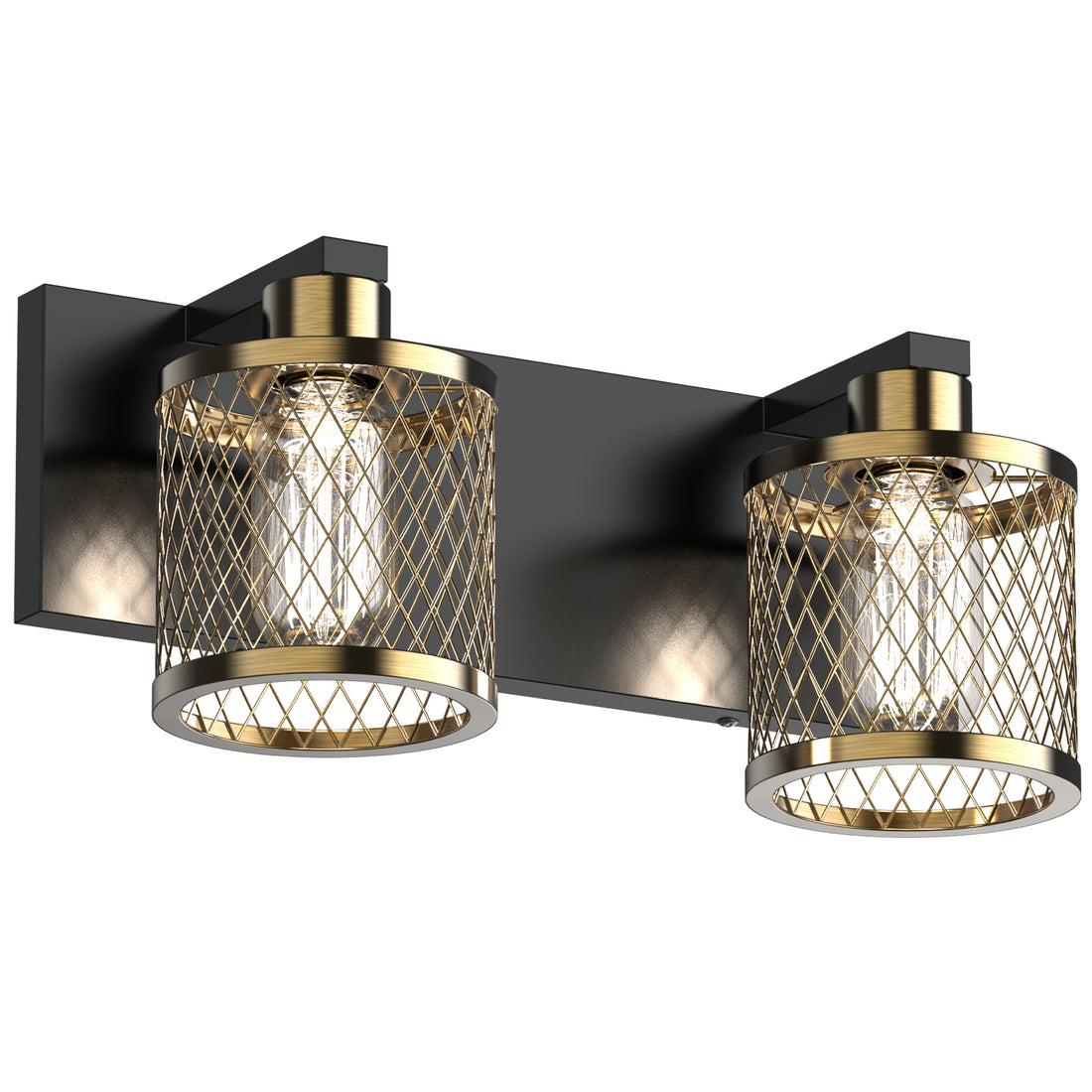 PHIXART  Vintage Meshy Lantern Bathroom Vanity Light