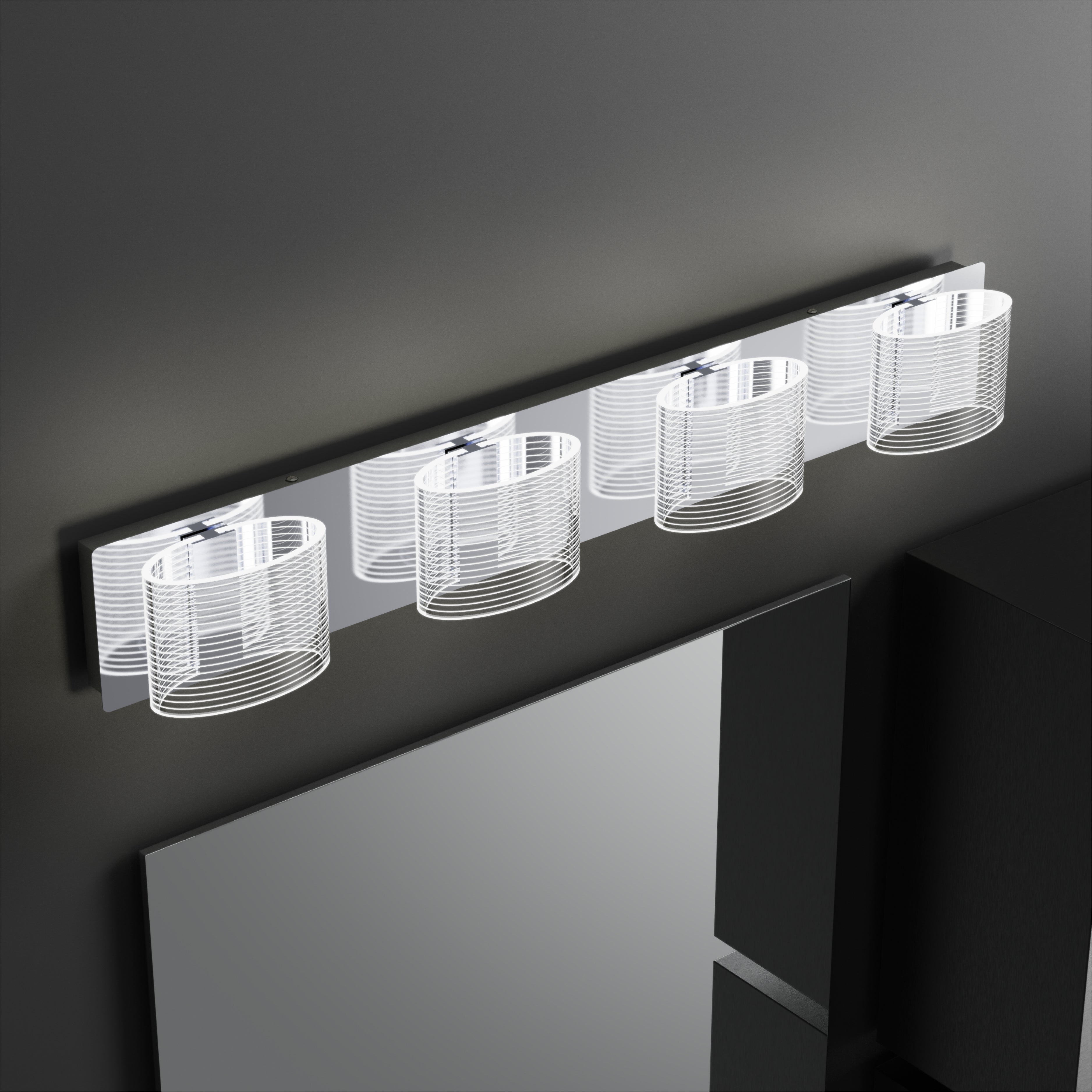 URSOLA LED Bathroom Vanity Transparent Linear Light