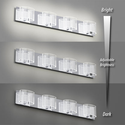URSOLA LED Bathroom Vanity Transparent Linear Light