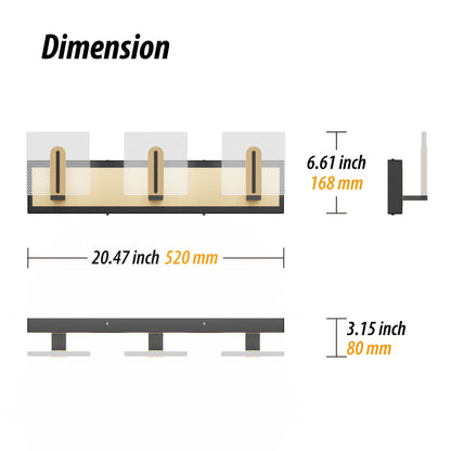 LIGHTINN LED Bathroom Vanity Simplicity Light Fixture