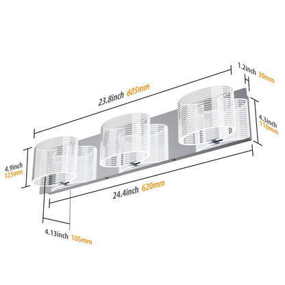 URSOLA LED Bathroom Vanity Transparent Linear Light