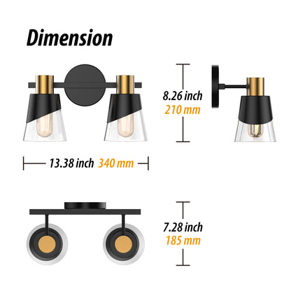 URSOLA Dimmable Bathroom Vanity Light hypotenuse Light