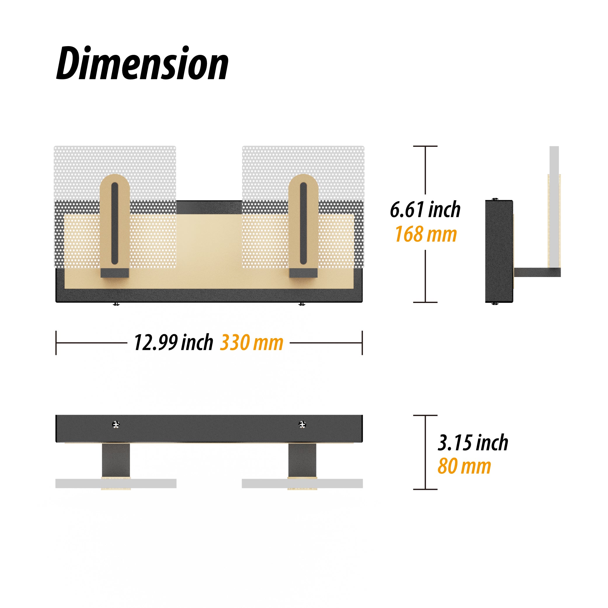 LIGHTINN LED Bathroom Vanity Simplicity Light Fixture