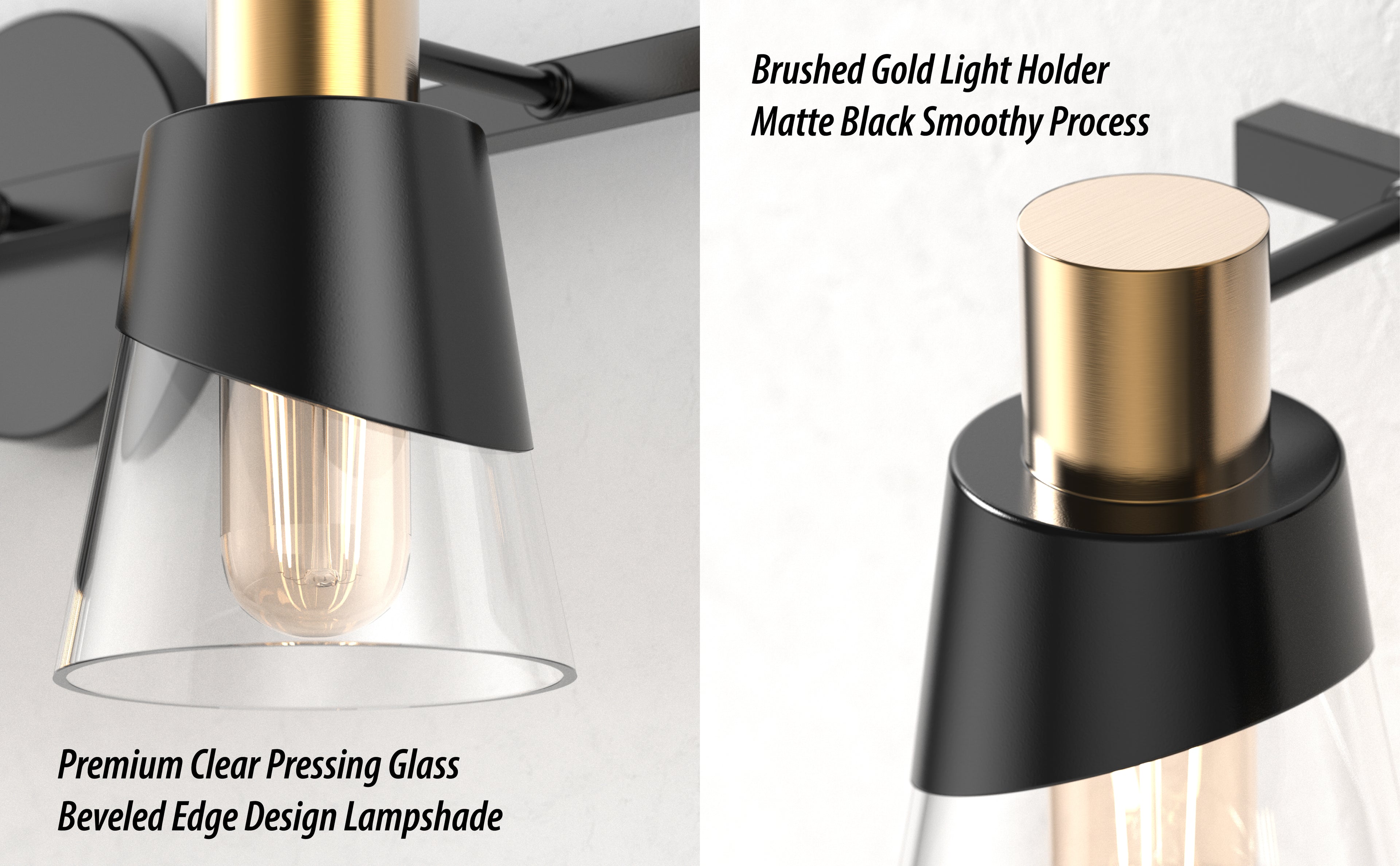 URSOLA Dimmable Bathroom Vanity Light hypotenuse Light