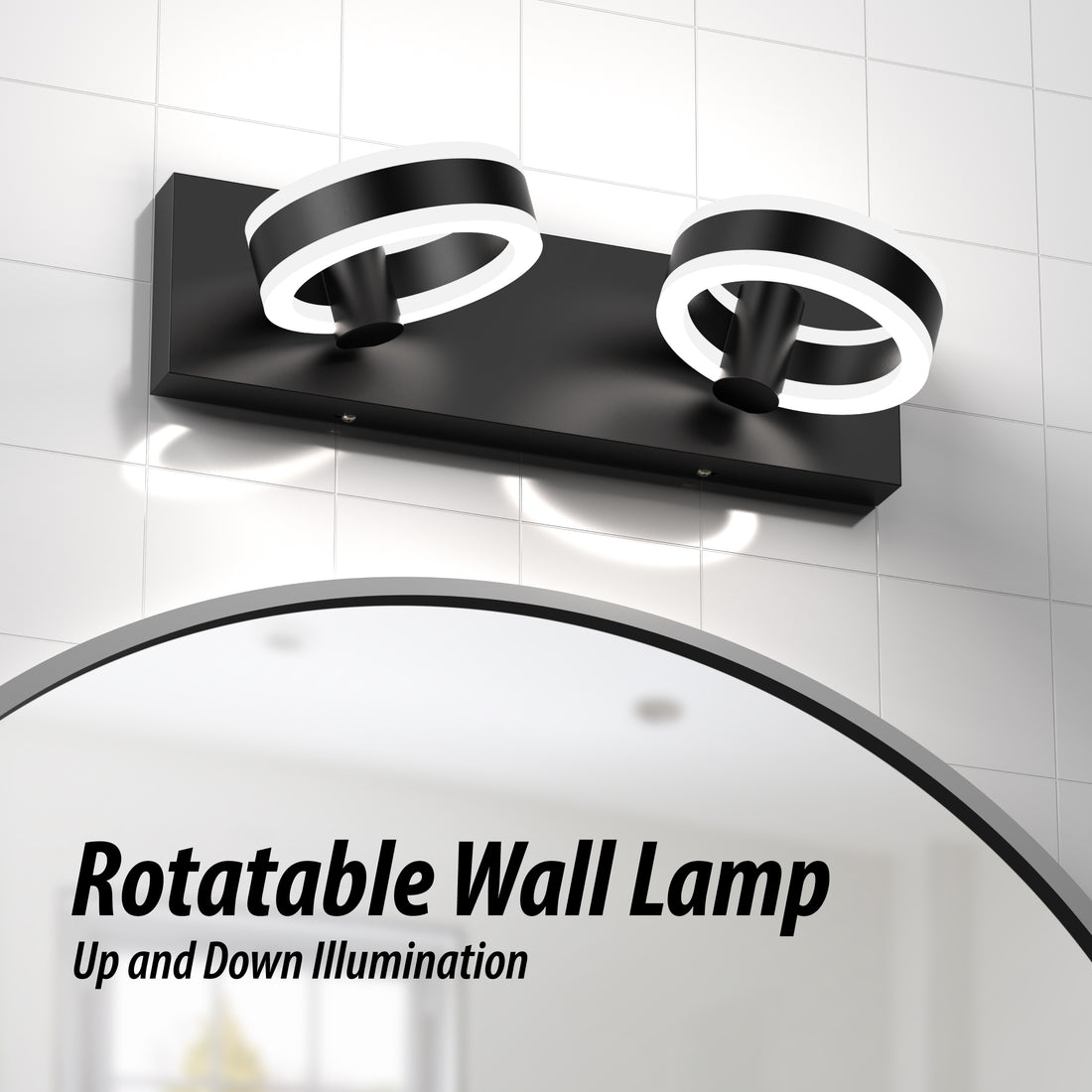 PHIXART Rotatable Wall Round Light