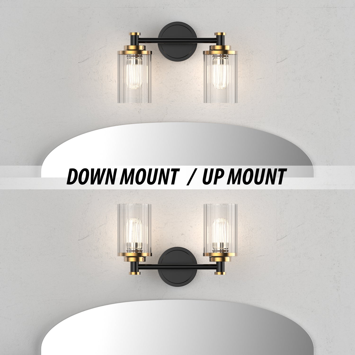 PHIXART Warm Color Bathroom Dimmable Vanity Light